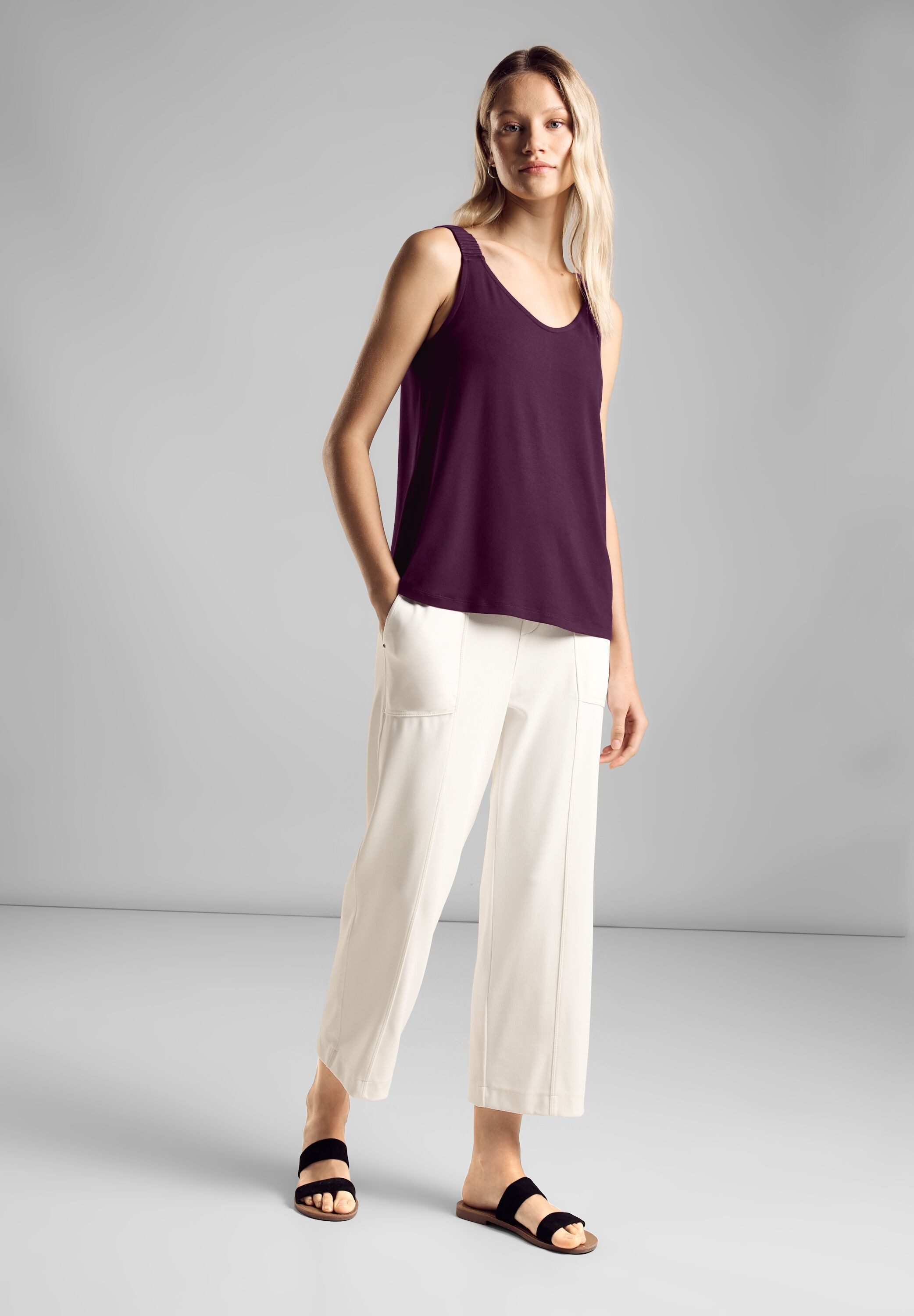 STREET ONE Shirttop met v-hals