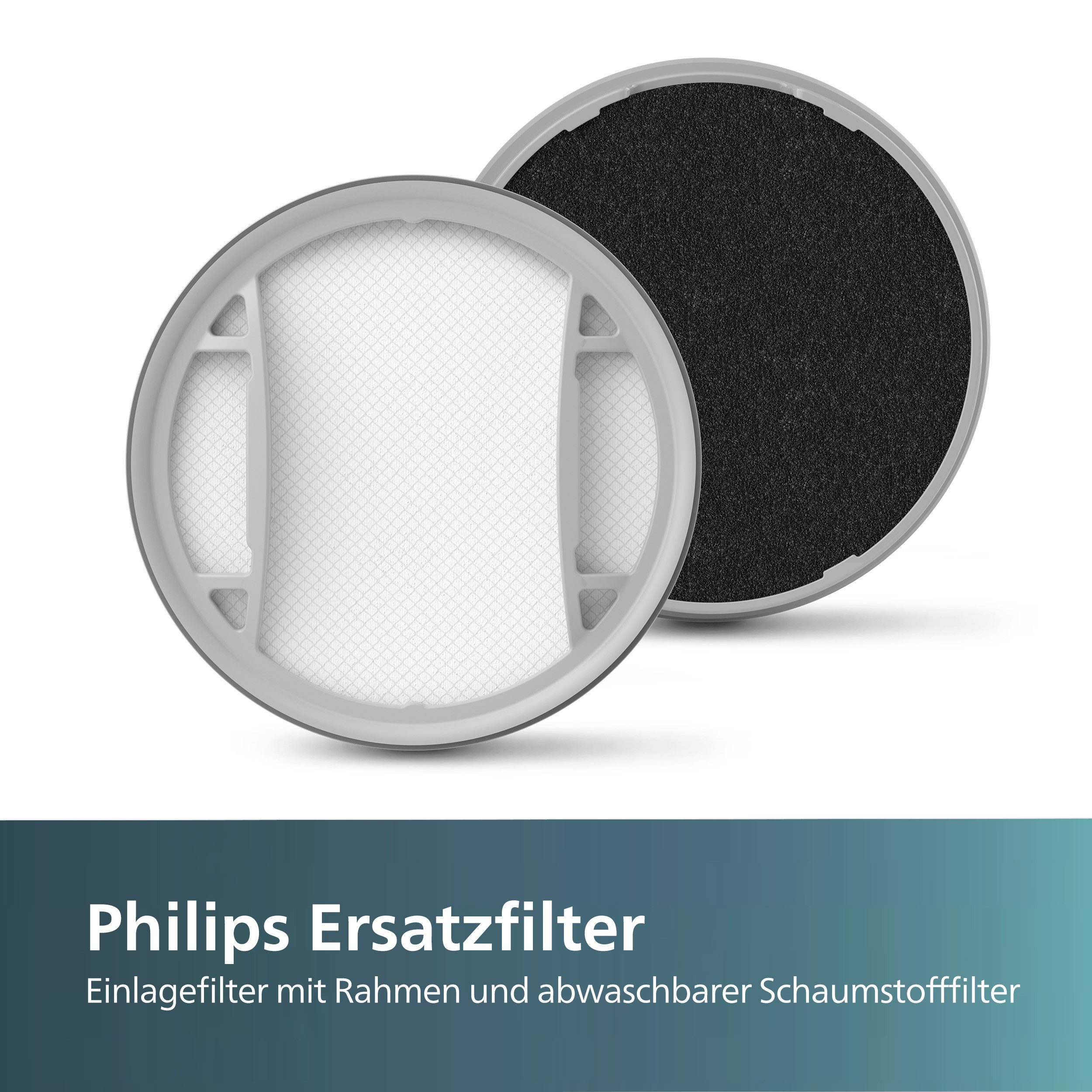 Philips Reservefilter XV1651/01 voor Philips draadloze stofzuigers 5000 Series (set, 2-delig)