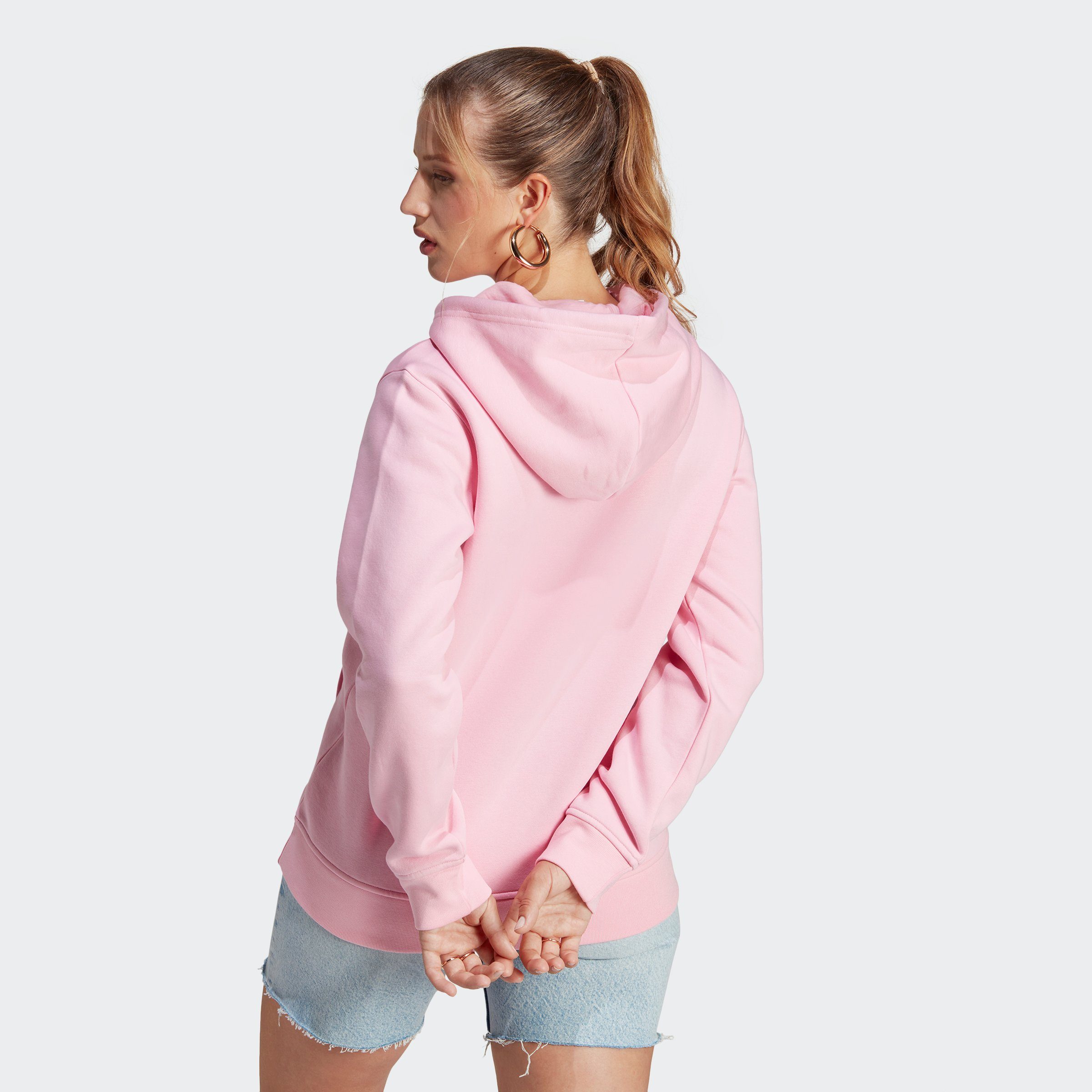 adidas originals hoodie adicolor essentials fleece-hoody roze