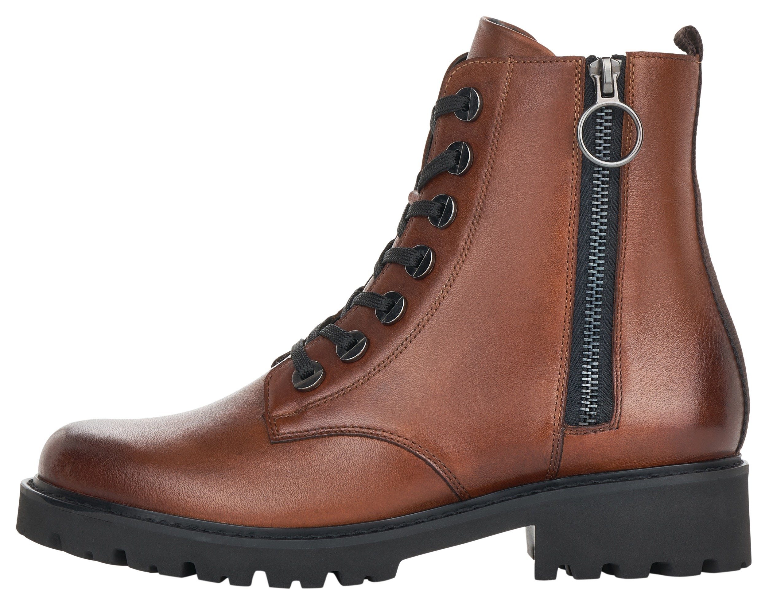 Remonte Veterlaarsjes blokhak, laarsjes, veterschoenen, flats in used look