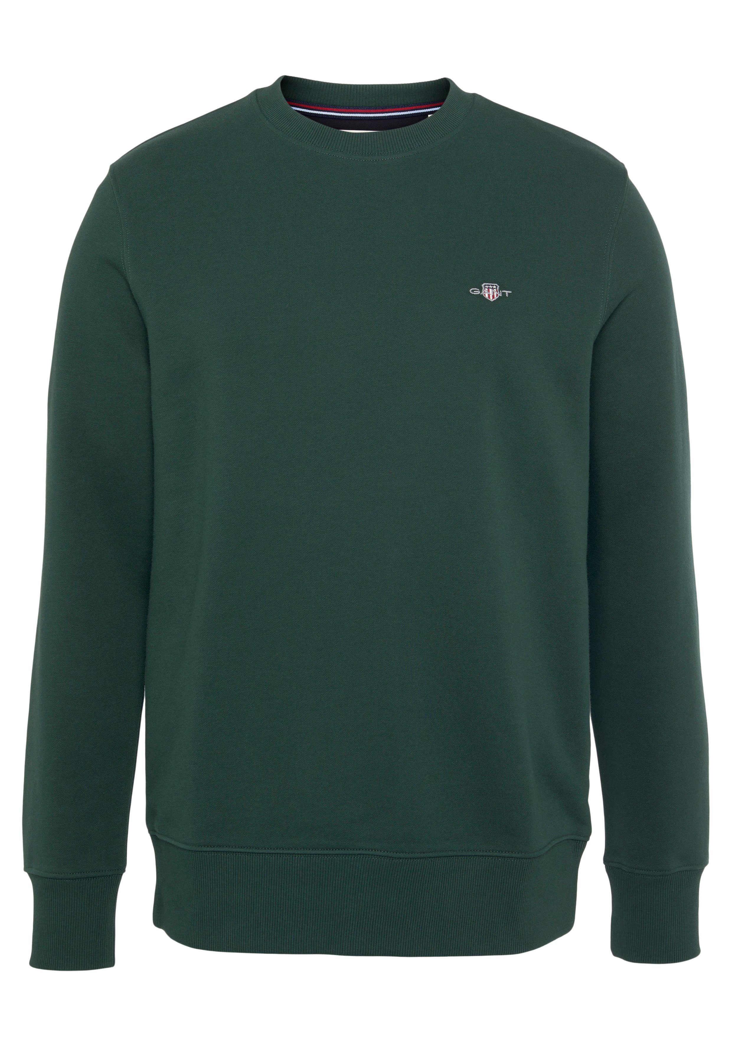Gant Sweatshirt REG SHIELD C-NECK SWEAT met logoborduursel op borsthoogte