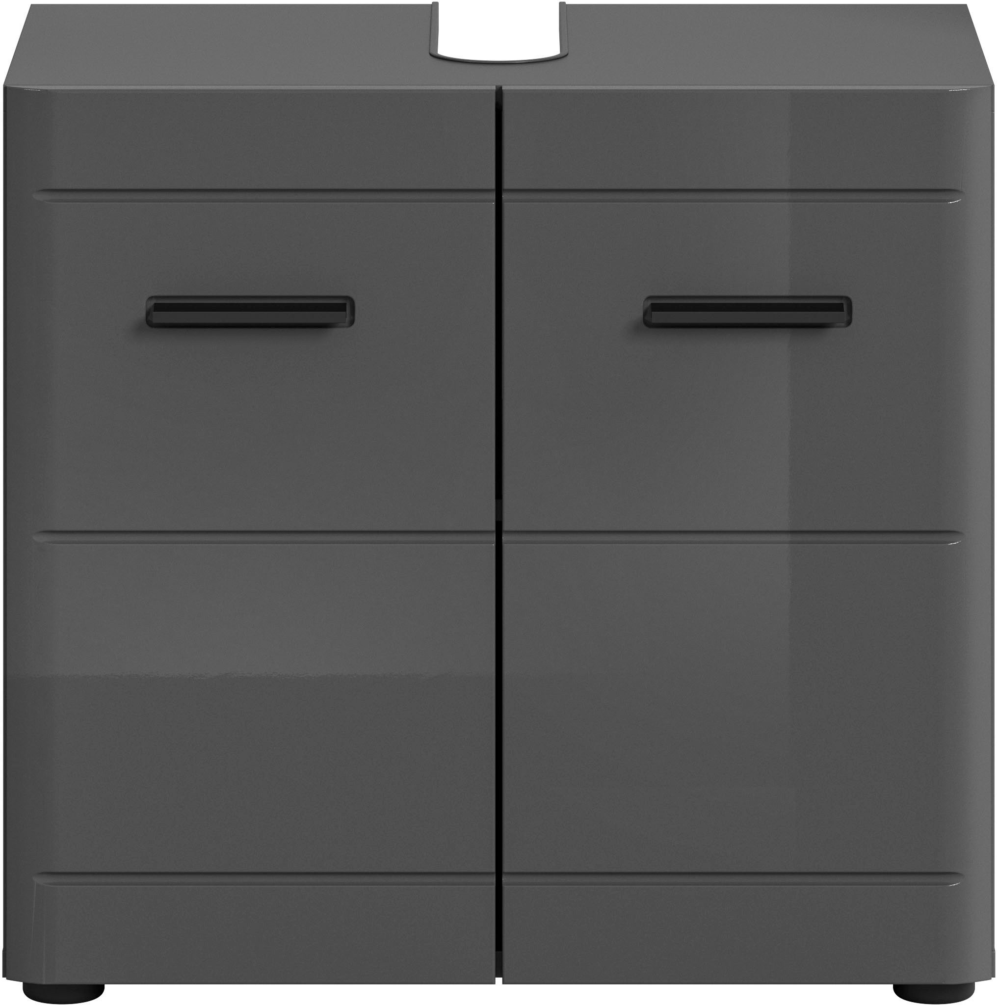 welltime Wastafelonderkast Doux, breedte 60 cm, 2 deuren, 1 plank, verdeelde achterwand