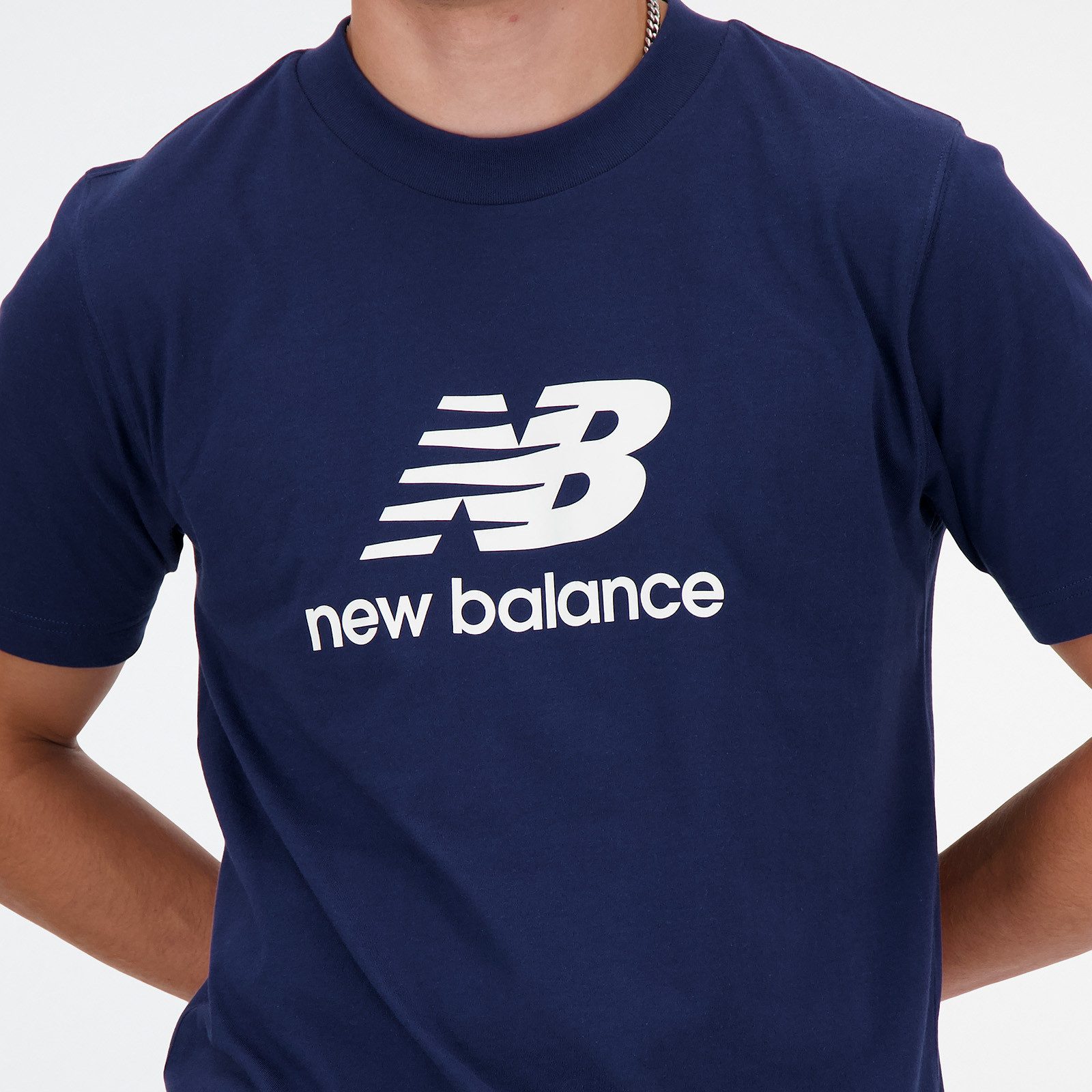 New Balance T-shirt Sport Essentials logo T-shirt NB NAVY
