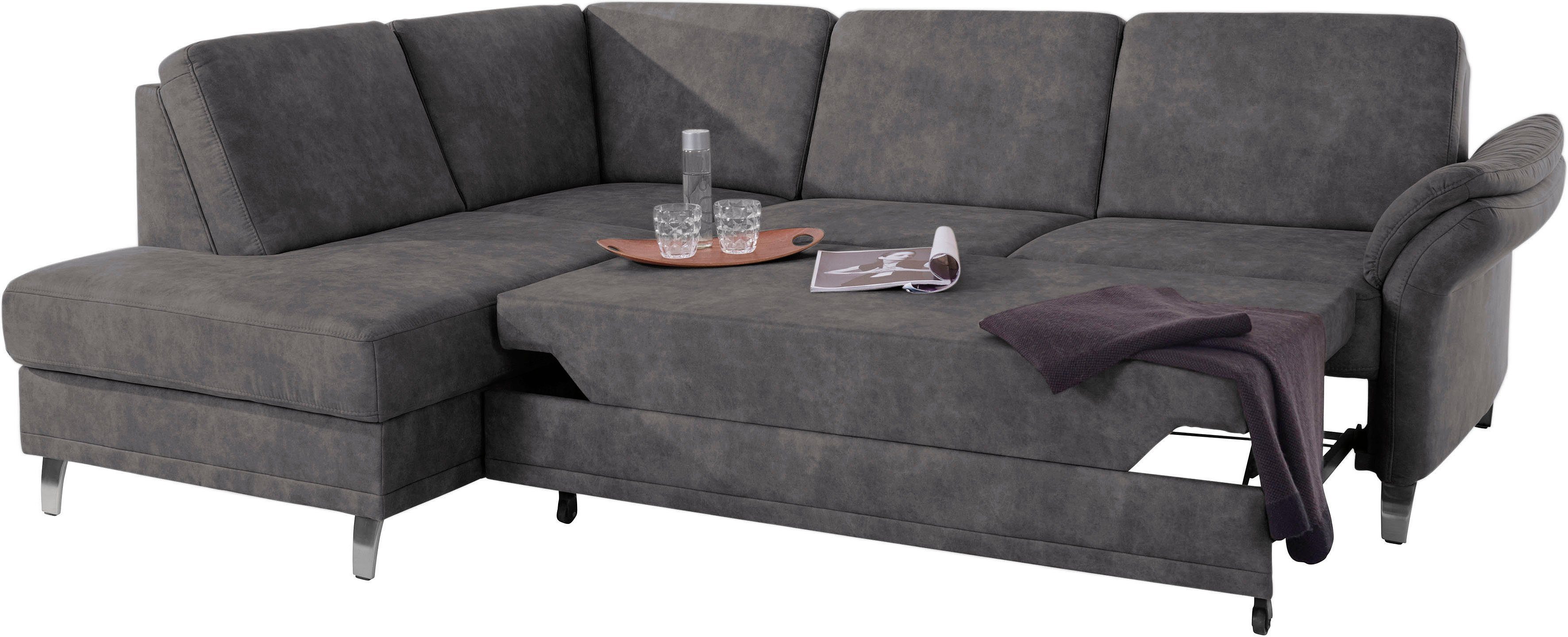 sit&more Hoekbank Clio L-vorm naar keuze met slaapfunctie en bedkist, met binnenvering