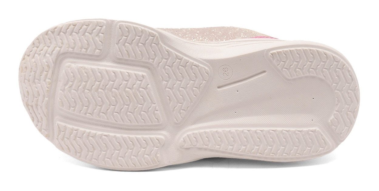 Bisgaard Sneakers Yuki glitter Breedte: normaal , vrijetijdsschoen, meisjes schoen met klittenband, maatsjabloon om te downloaden