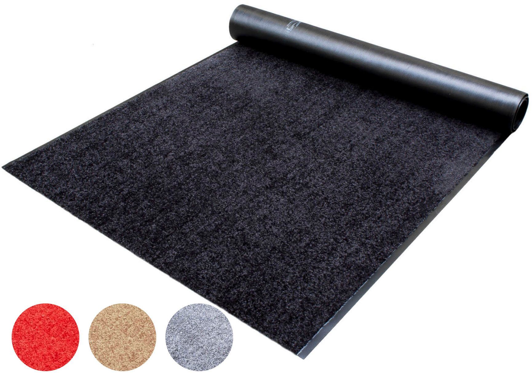 Primaflor-Ideen in Textil Loper Vuilopvangloper CLEAN Inloopmatten, schoonloopmatten, inloopmat, antislip lopers maat 90 cm x 200 cm x 9 mm zwart