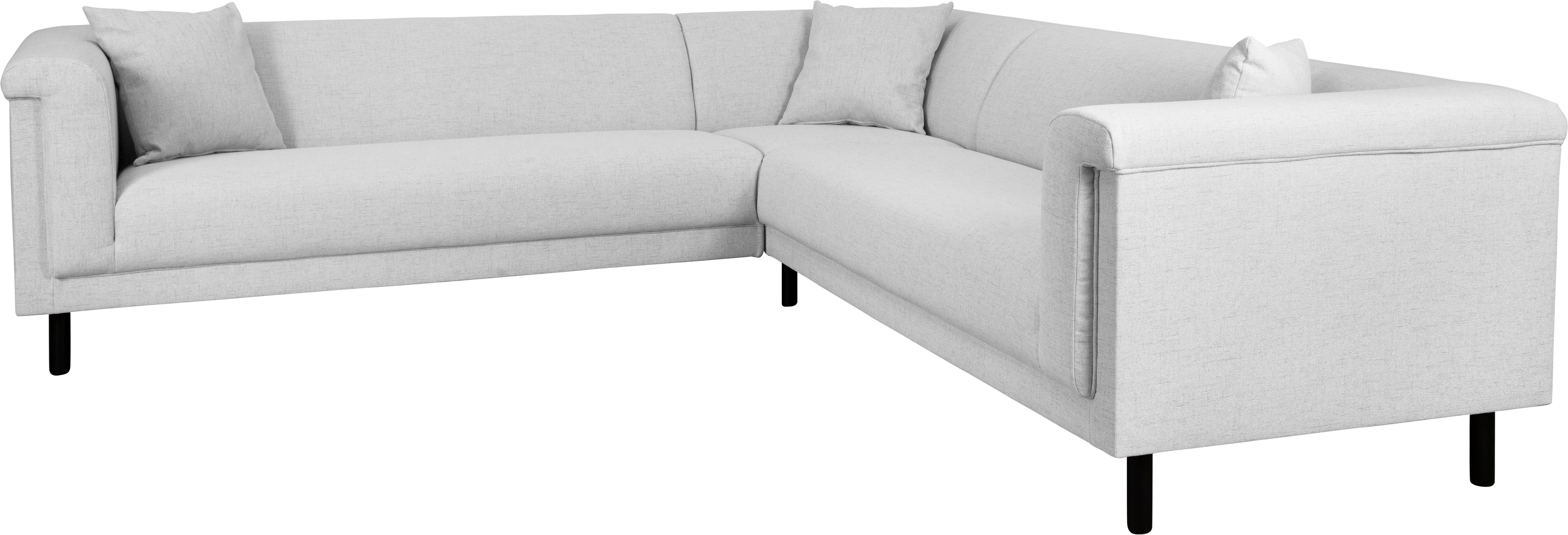 INOSIGN Hoekbank AGNIA L-vorm BxDxH: 244x244x71 cm incl. sierkussen, gelijkbenig, ook in cord