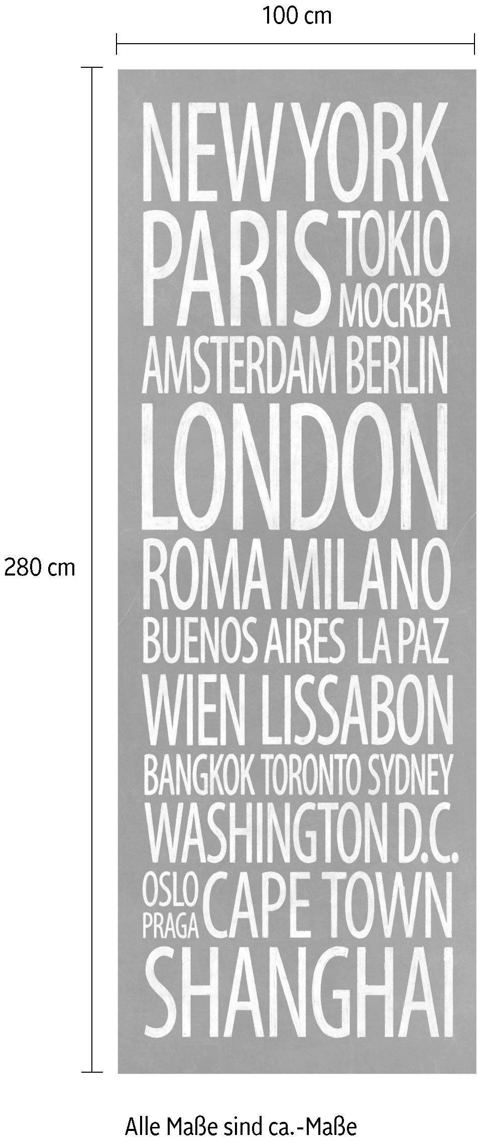 Komar Vliesbehang Digitale print vlies - Jet Set - Afmeting 100 x 280 cm (1 stuk)