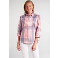 eterna overhemdblouse modern classic blouse met driekwartmouwen roze
