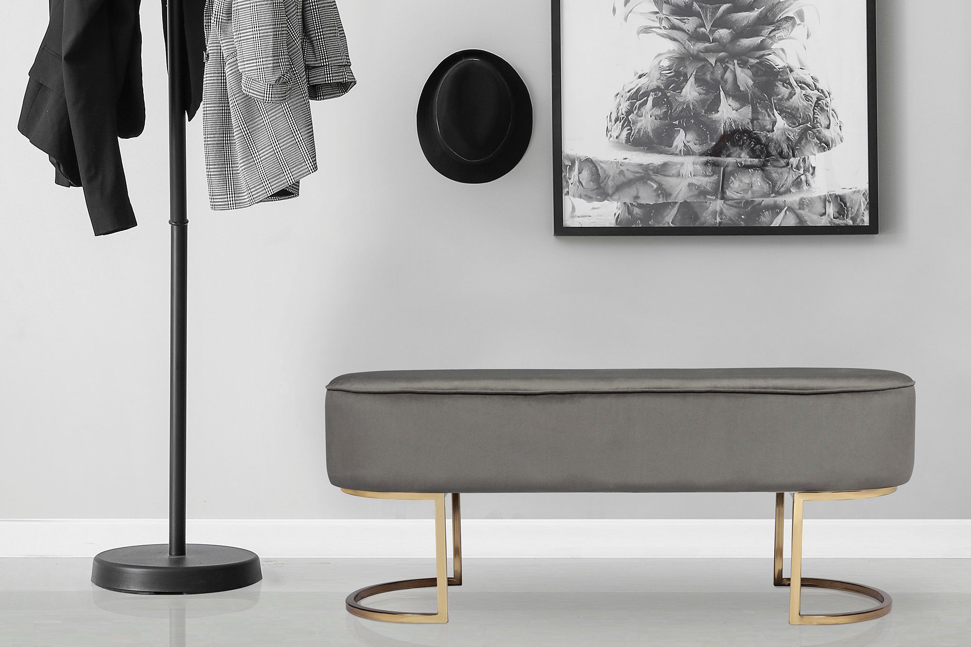Kayoom Zitbank Athea, comfortabele bekleding met maximaal zitcomfort comfortabel, elegant, zachte stofbekleding, verschillende kleurvarianten (1 stuk)