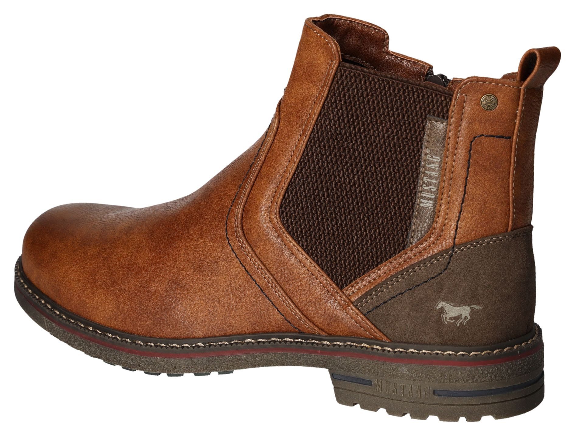 Mustang Shoes Chelsea-boots Enkellaars zakelijke schoen in klassiek ontwerp breedte G