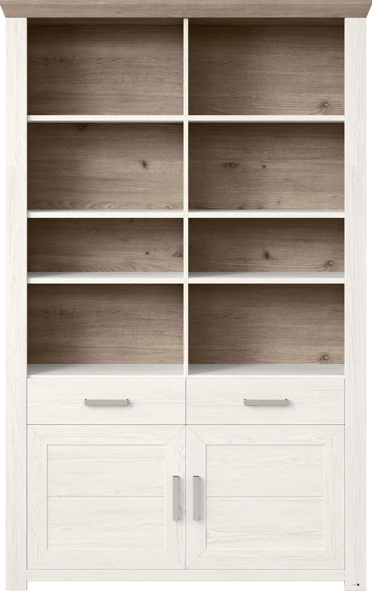 set one by Musterring Ordnerrek York open ontwerp, optioneel met verlichting, 3 kleuren, breedte 129 cm