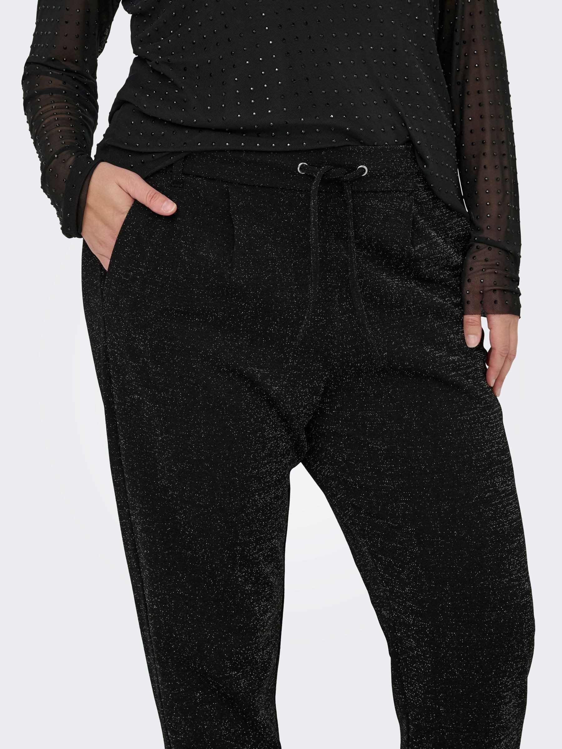 ONLY CARMAKOMA Joggingbroek CARPOPTRASH-ALYA EASY GLIT PANT NOOS