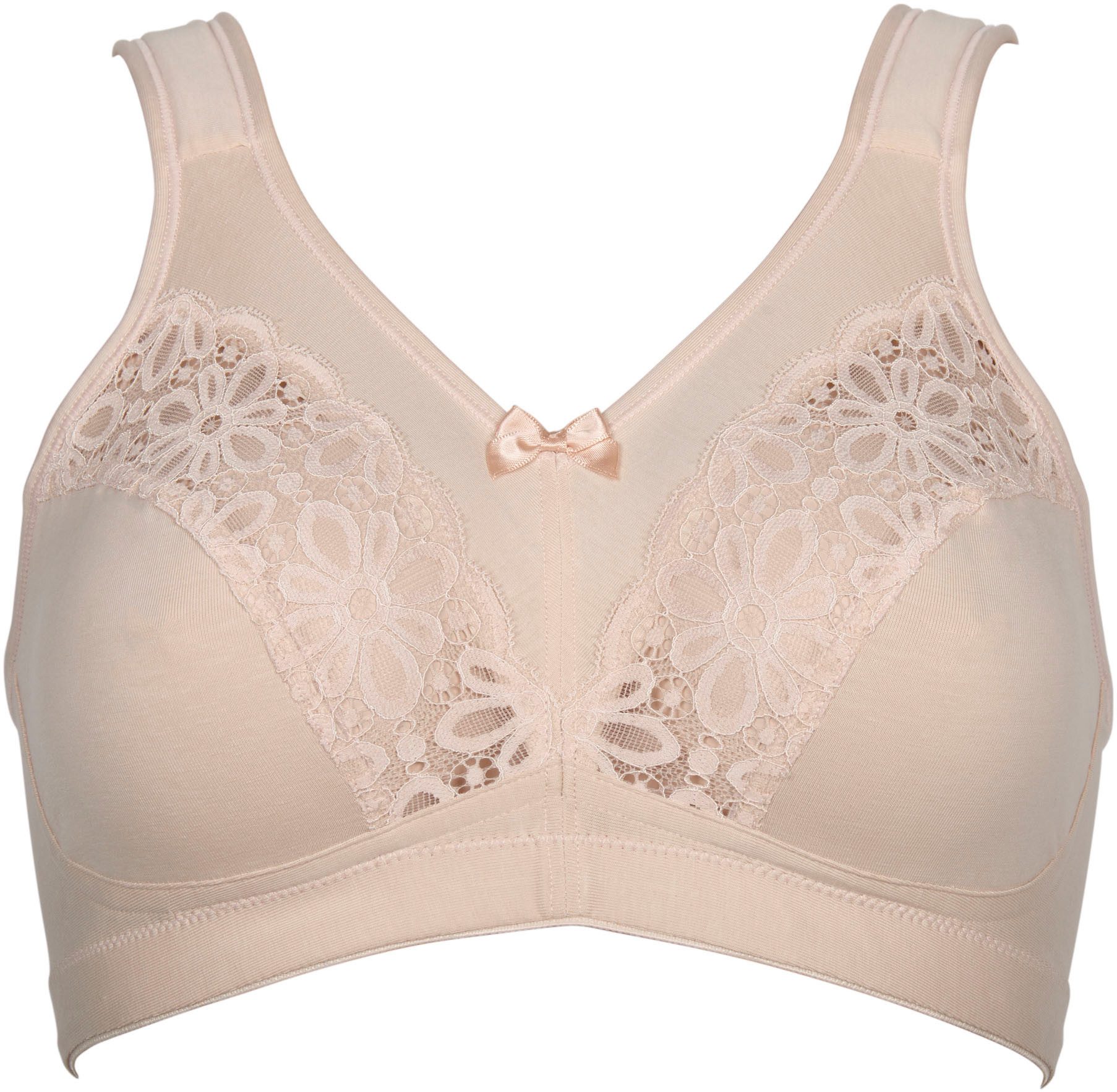 Elbrina Beugelloze-bh met gebloemde kanten details (1-delig)