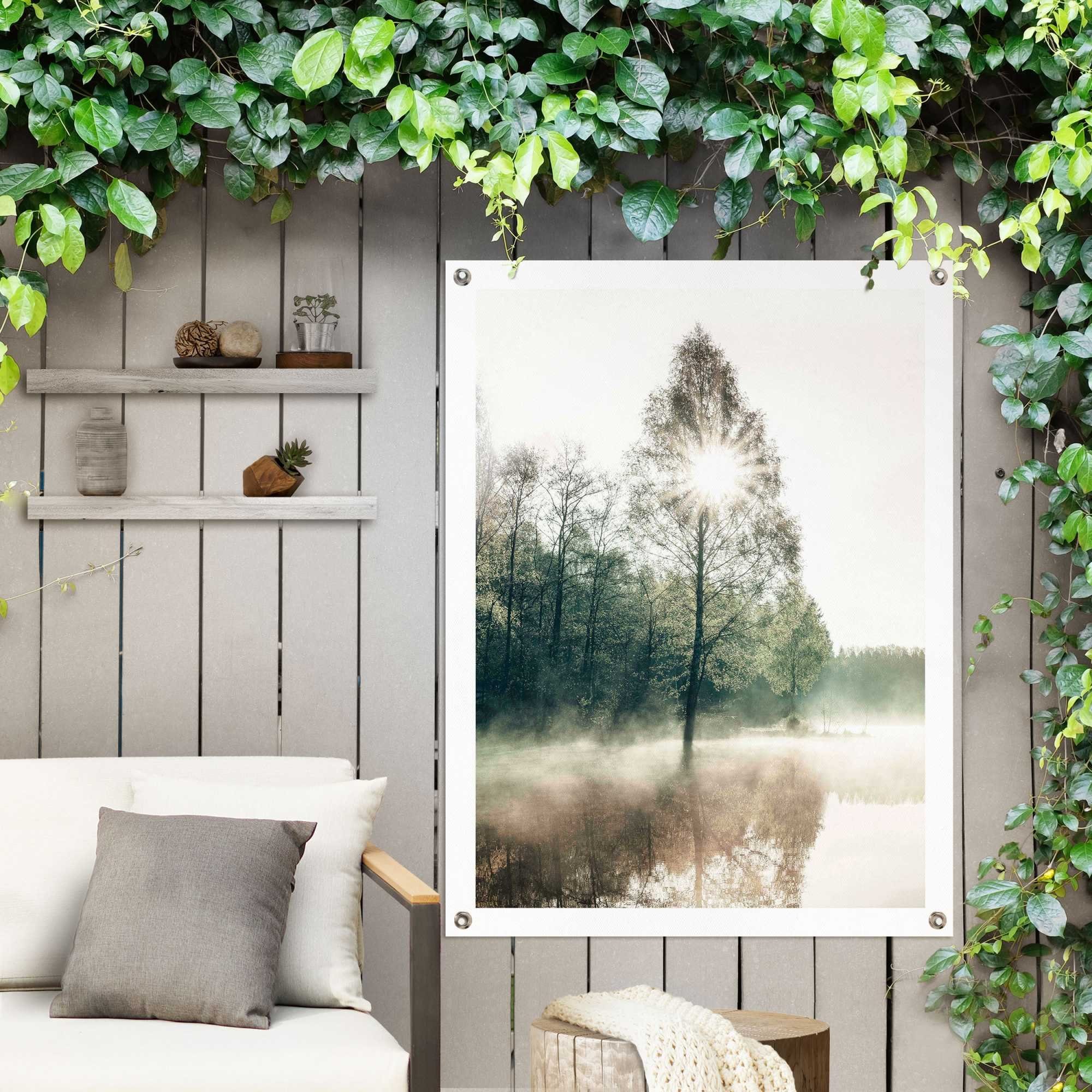 Reinders! Poster Zon door de bomen Outdoor voor tuin of balkon