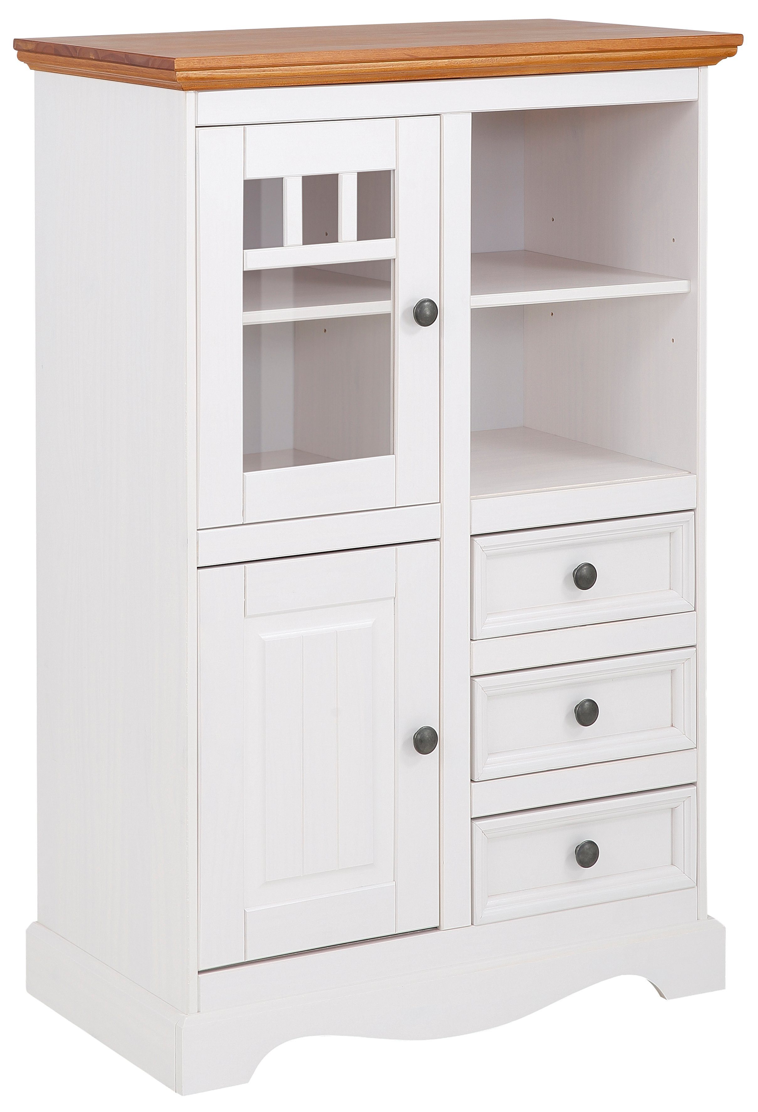 Home affaire Highboard MELISSA Vitrine, breedte 80 cm