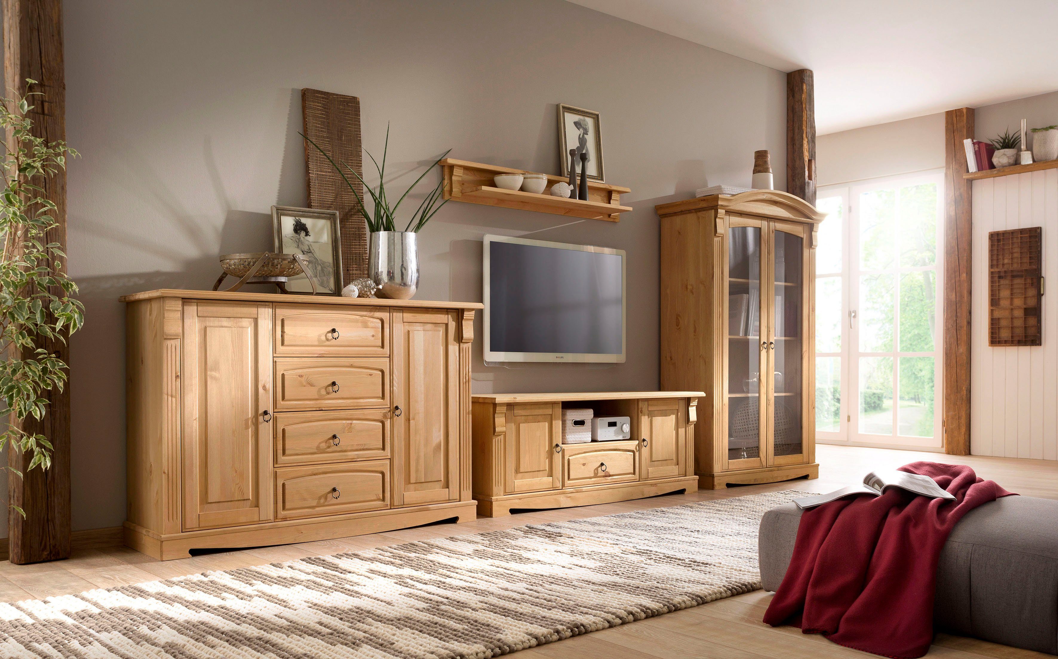 Home affaire Dressoir ANNA Commode van massief dennenhout, FSC®, breedte 140 cm