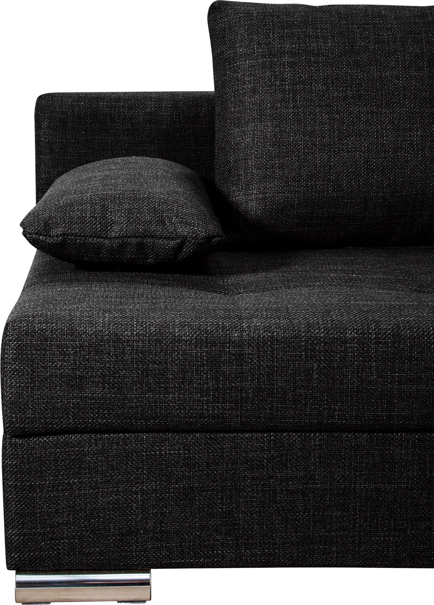 COLLECTION AB Slaapbank Tania met bedfunctie en bedlade comfortabele zitcomfort: veren-kern bekleding, inclusief rugkussen