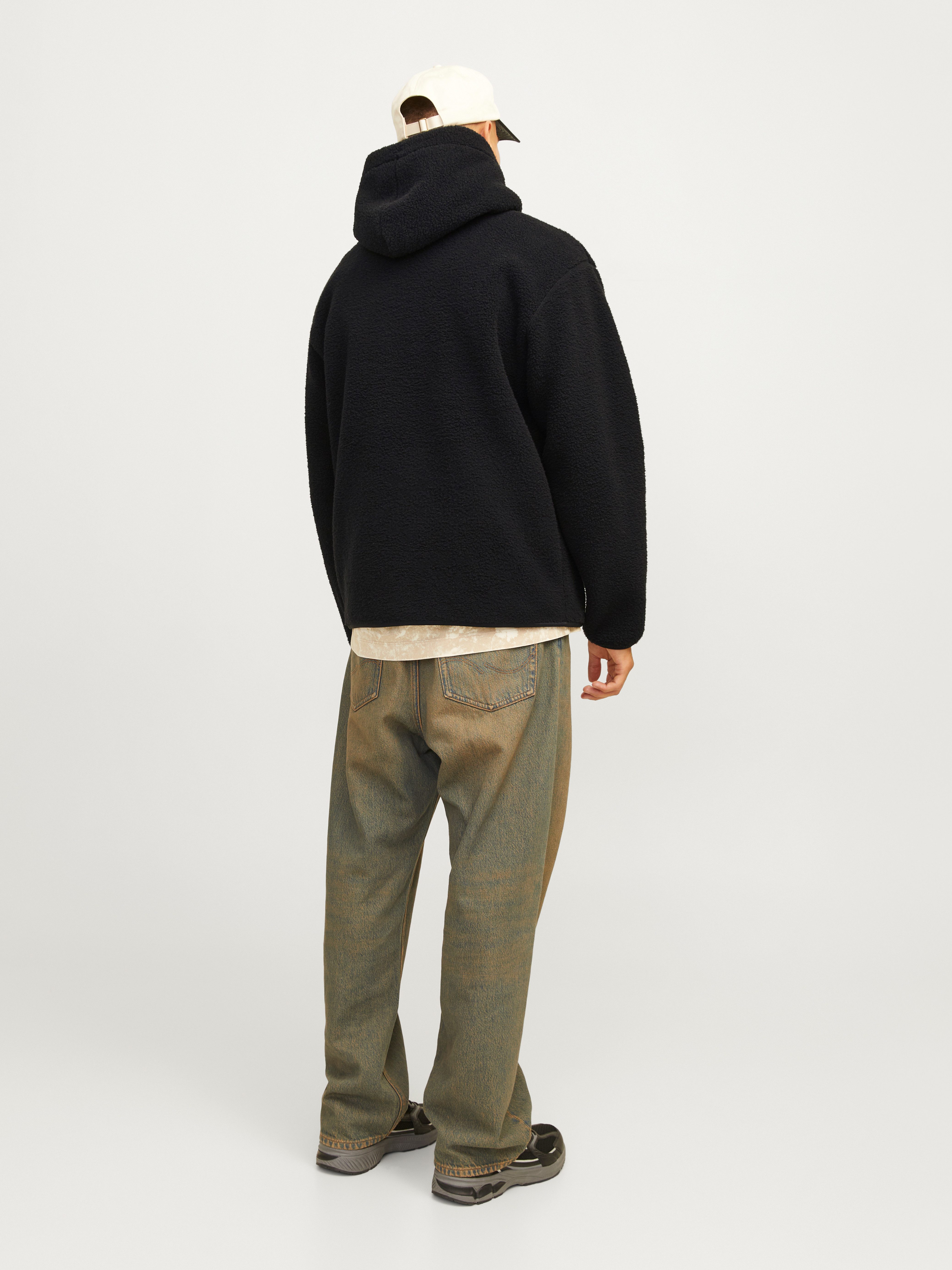 Jack & Jones Hoodie JORFREDERIKSBERG TEDDY SWEAT HOOD SN