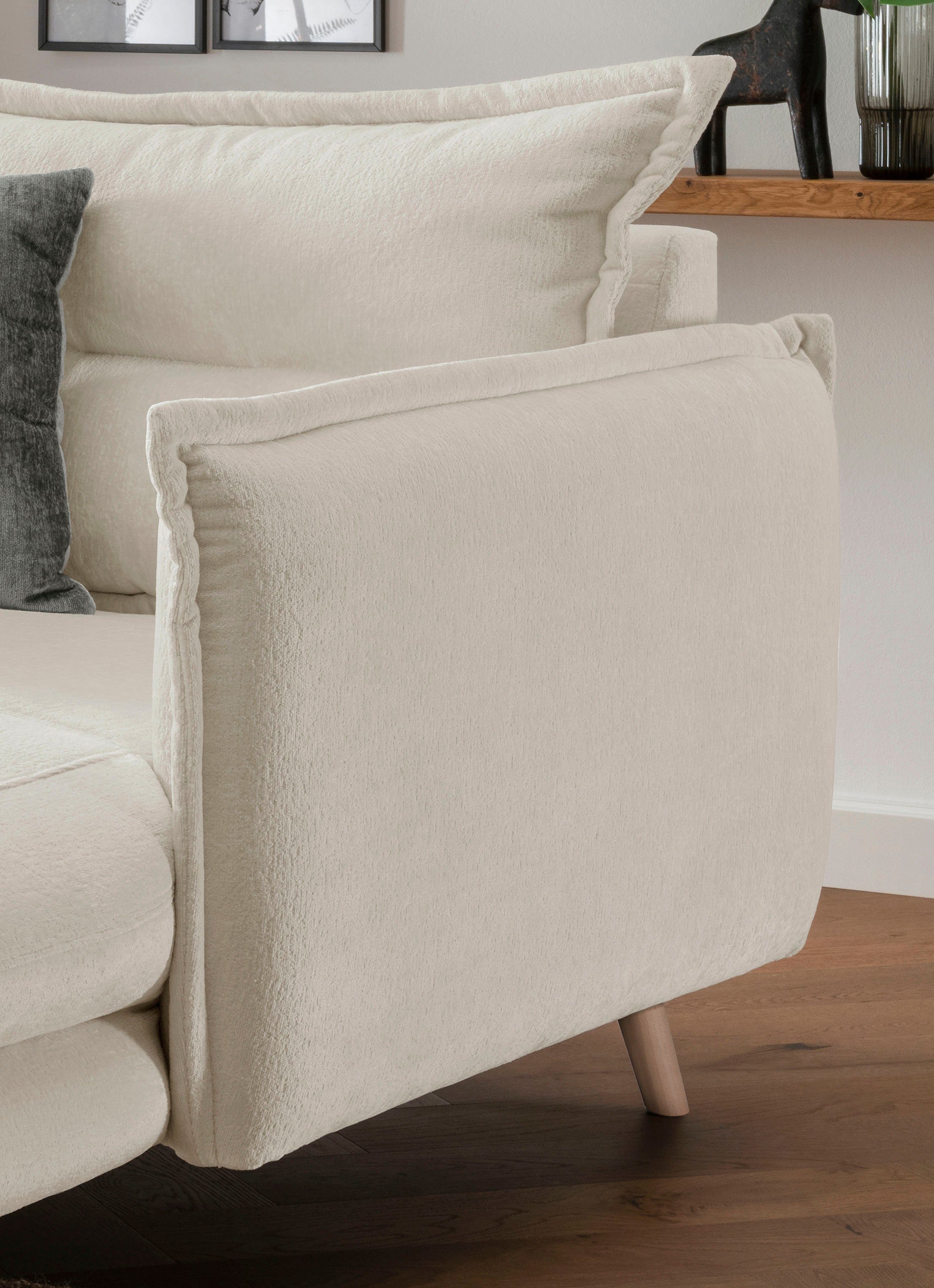 INOSIGN Loveseat LAZIO moderne fauteuil met een comfortabele bekleding, 2 stuks decoratieve sierkussens
