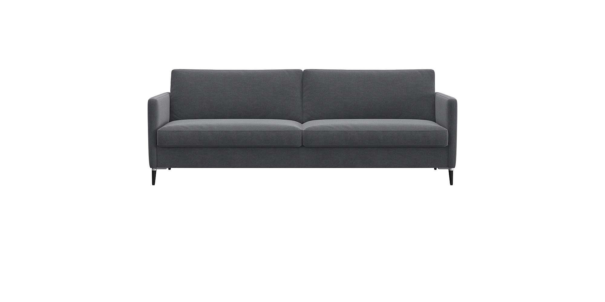 FLEXLUX 3-zitsbank Fiore, super zitcomfort door koudschuim in de zitting grijs, 3-zitsbanken