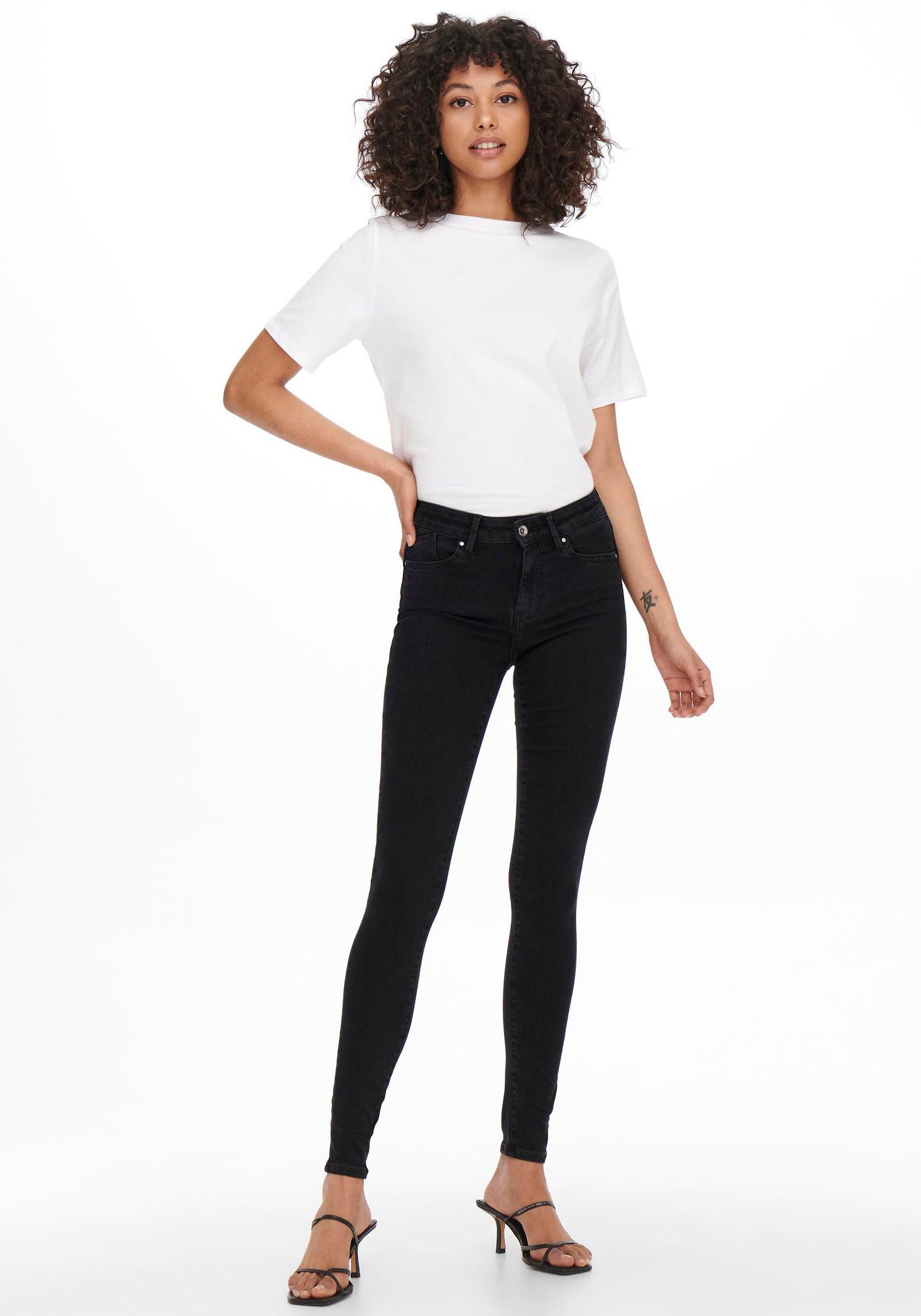 Only Jeggings ONLLUCI MID LONG ANK JEGGING DNM online verkrijgbaar | OTTO