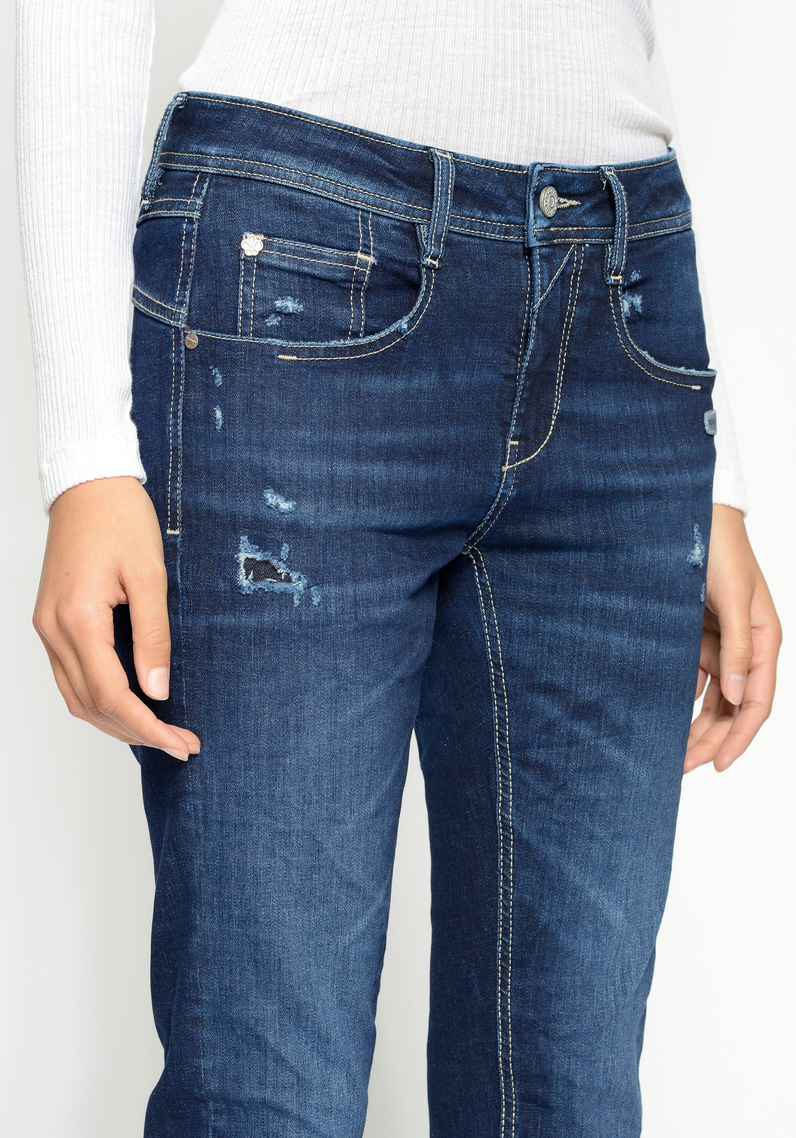 GANG Relax fit jeans 94AMELIE CROPPED in 5-pocket-stijl