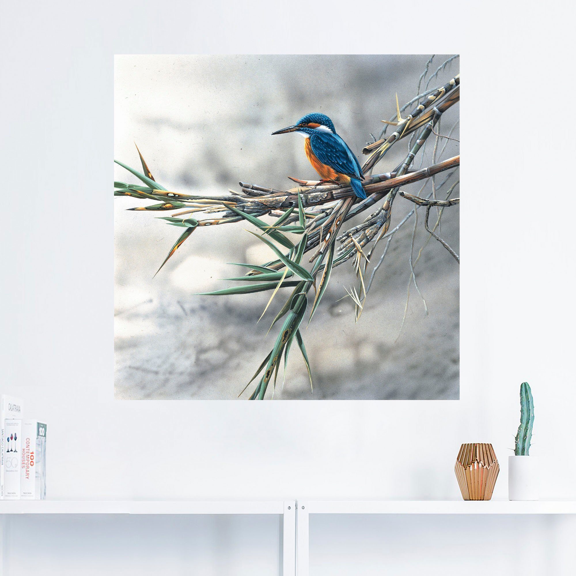 Artland Artprint Ijsvogel I als artprint op linnen, poster, muursticker in verschillende maten