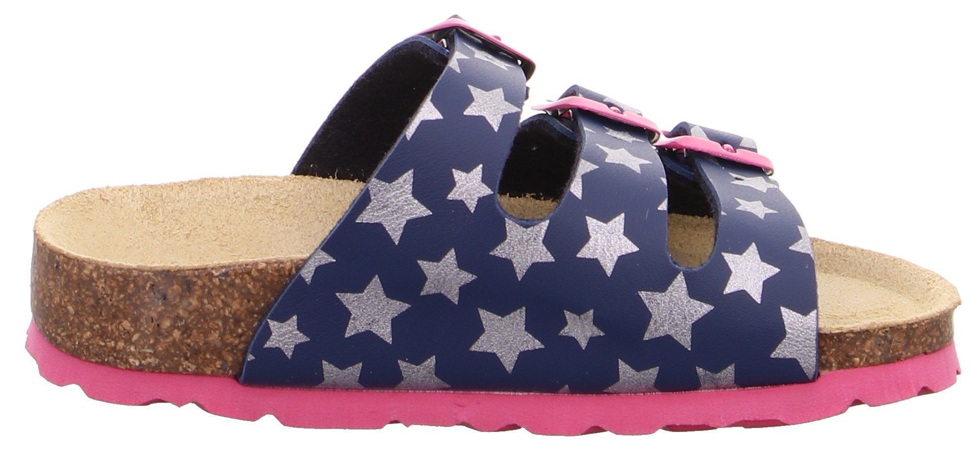 Superfit Pantoffels Voetbedsandalen WMS: middel Slippers, huisschoen met allover print, maat sjabloon om te downloaden
