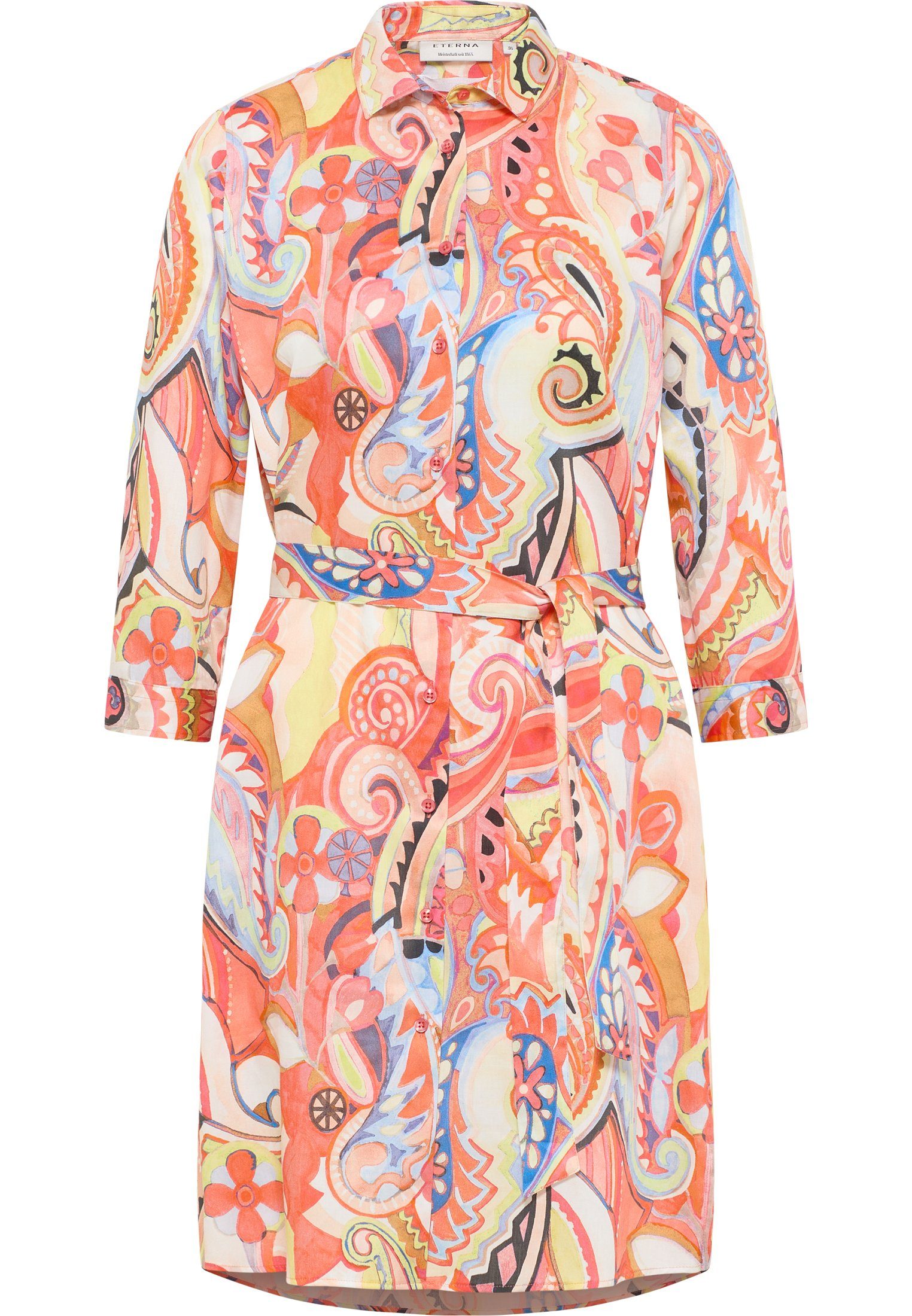 Eterna Jurk met overhemdkraag Loose fit