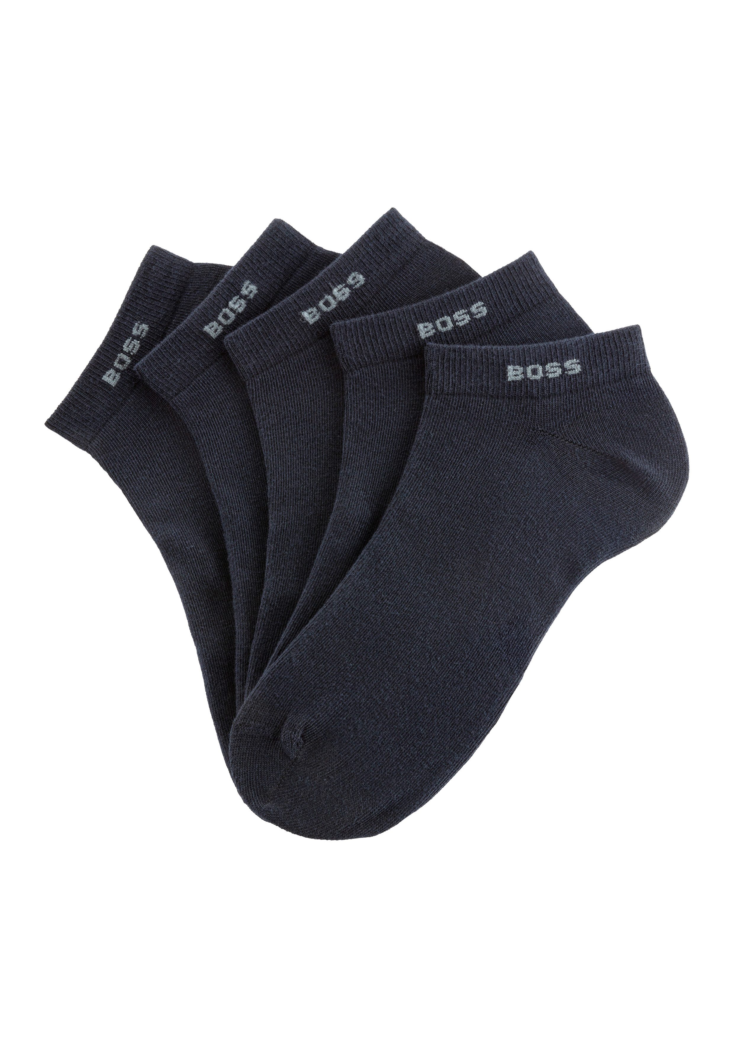 BOSS Sneakersokken 5P AS Uni CC met boss-label (set, 5 paar)