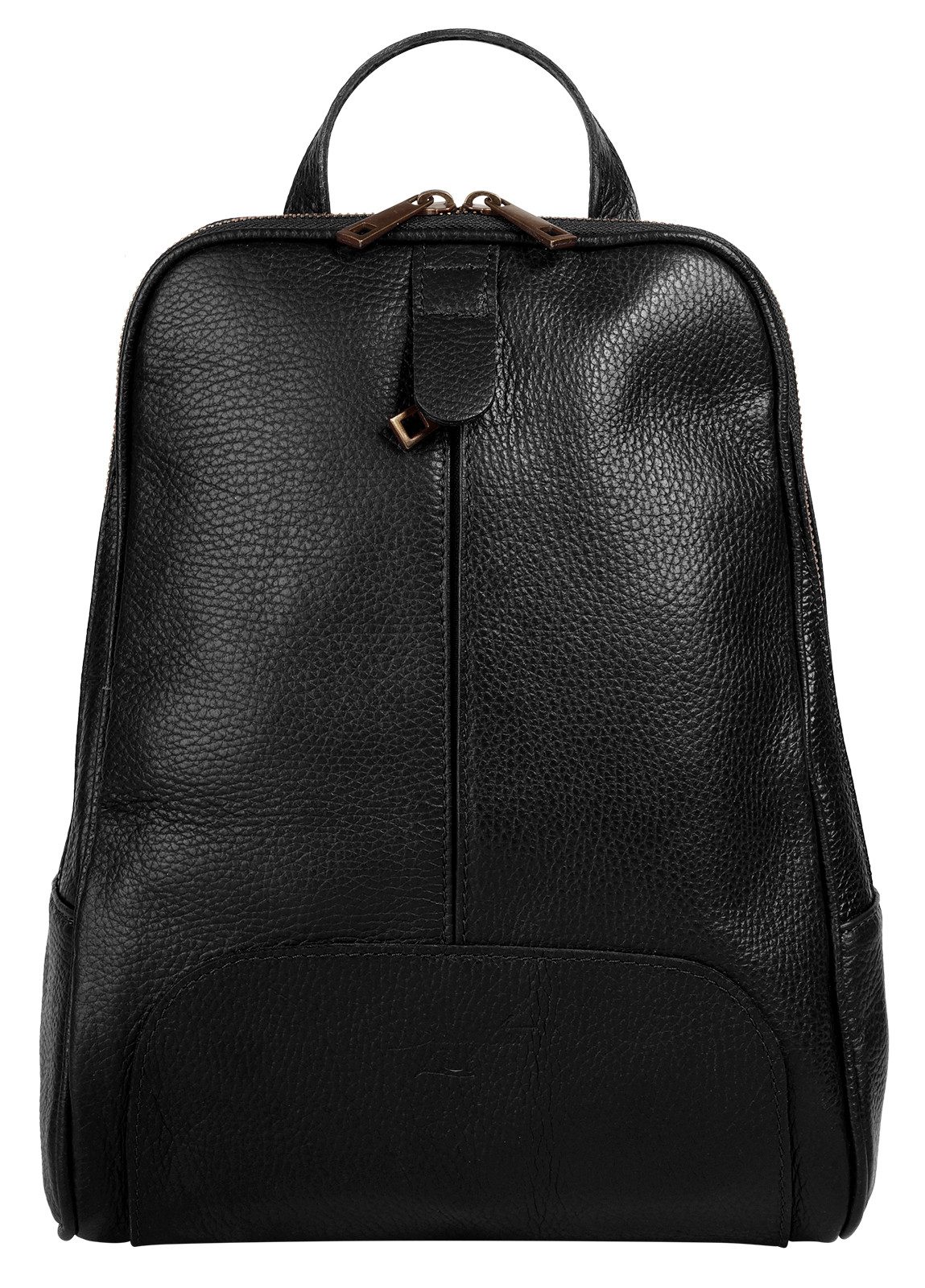Superflybags Damesschoudertas van echt leer, model ERIKA Made in Italy