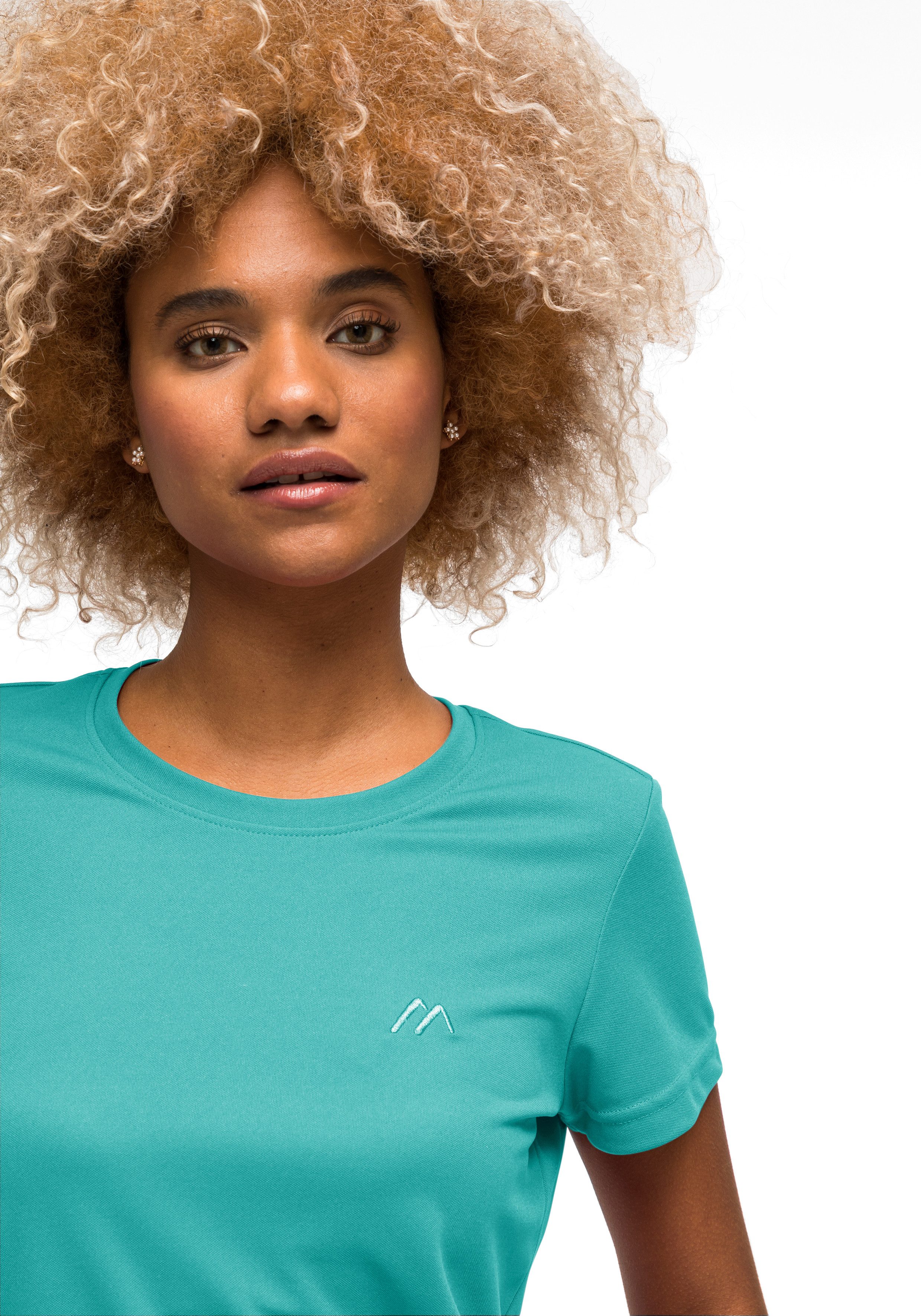 Maier Sports Functioneel shirt Waltraud Dames T-shirt, sneldrogend vrijetijdsshirt, regular fit