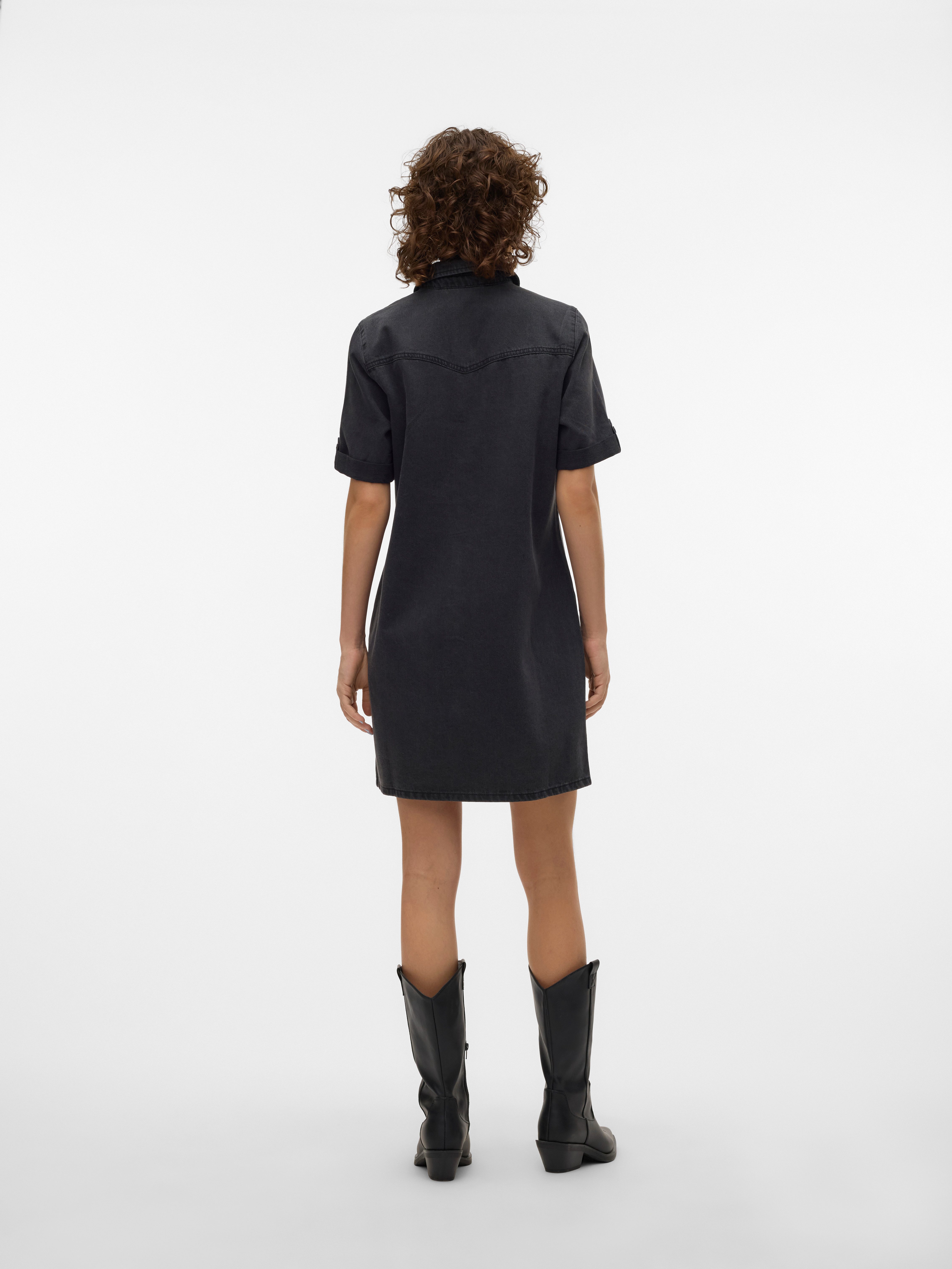 Vero Moda Jeans jurk VMJENNIE SS SHORT DENIM DRESS NOOS