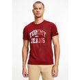 tommy jeans t-shirt tjm entry collegiate tee rood