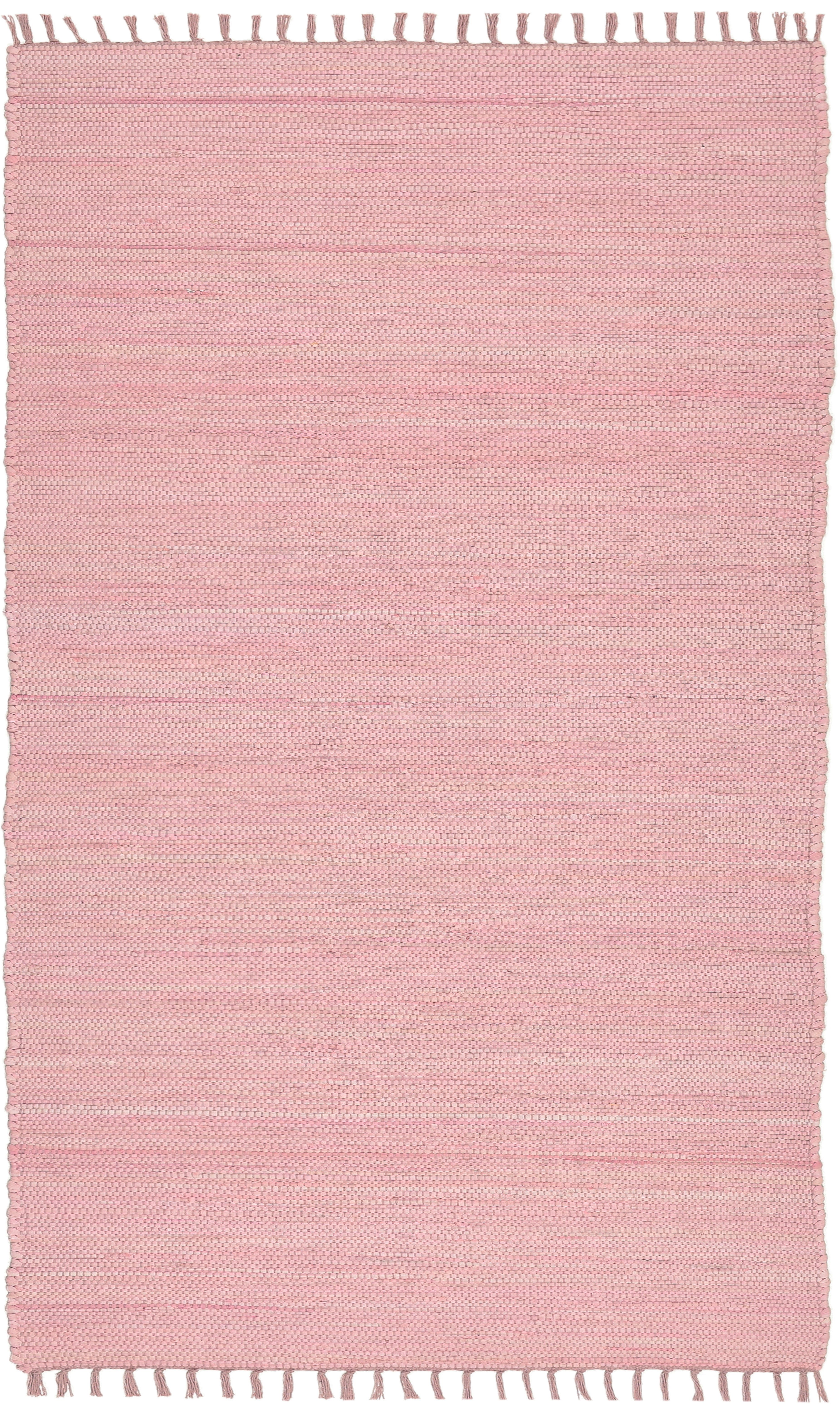 THEKO Vloerkleed Happy Cotton Fleckerl, handgeweven Handgeweven vloerkleed, platweefsel, puur katoen, met de hand geweven, met franje
