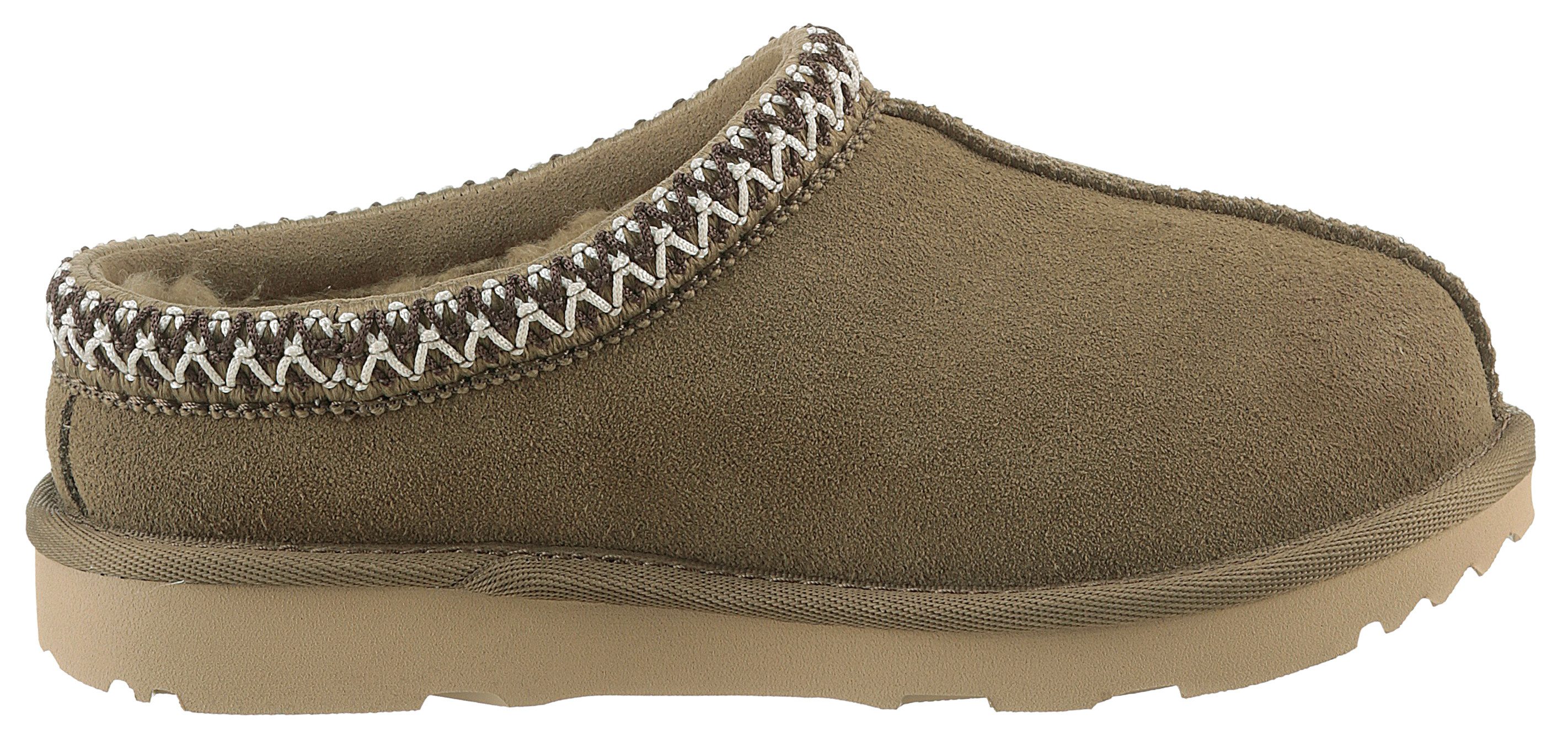 UGG Pantoffels K TASMAN II plateau clog, mule, pantoffel met etnisch patroon