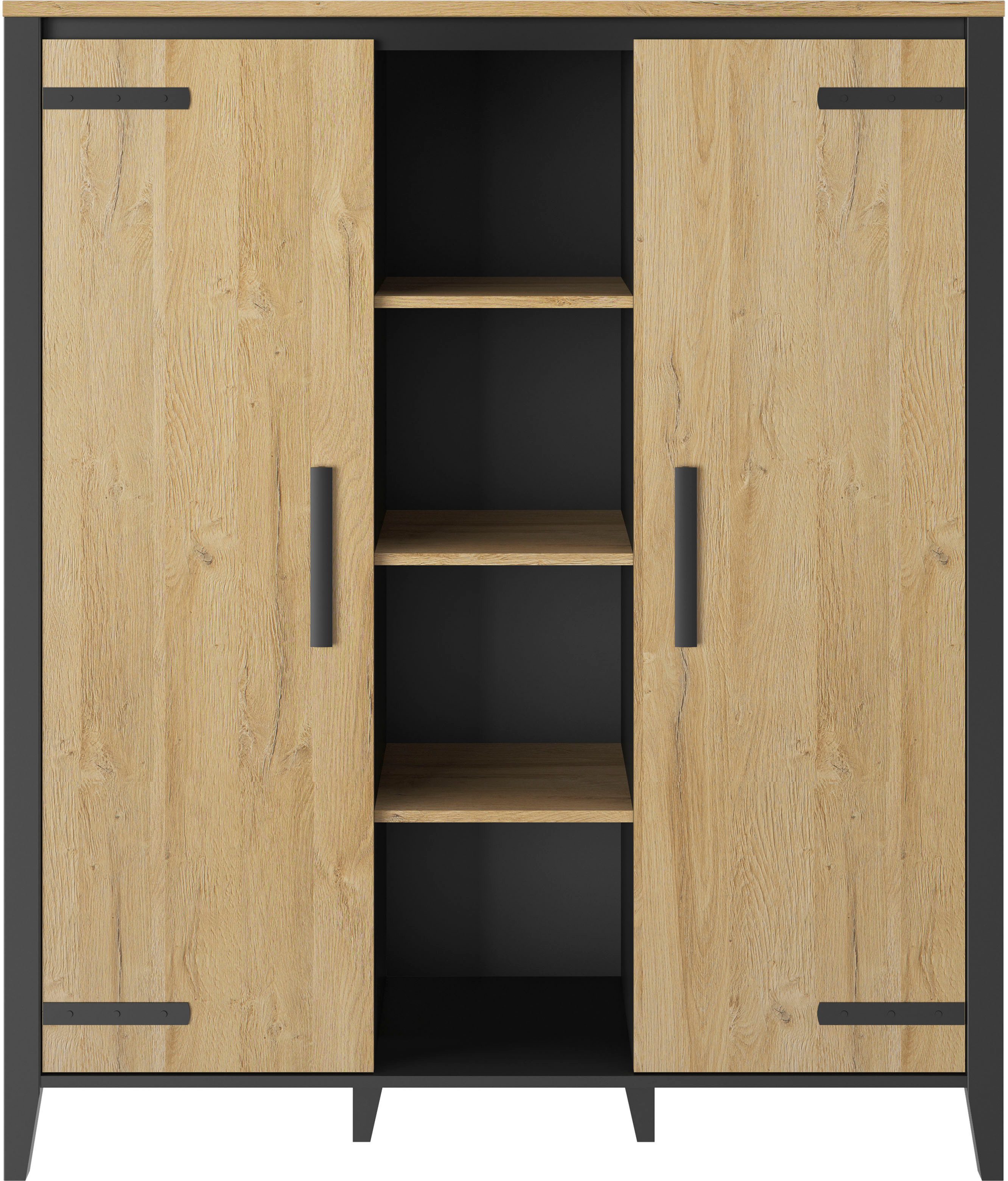 Gami Buffetkast CORK 6 zijplanken, 3 middelgrote planken