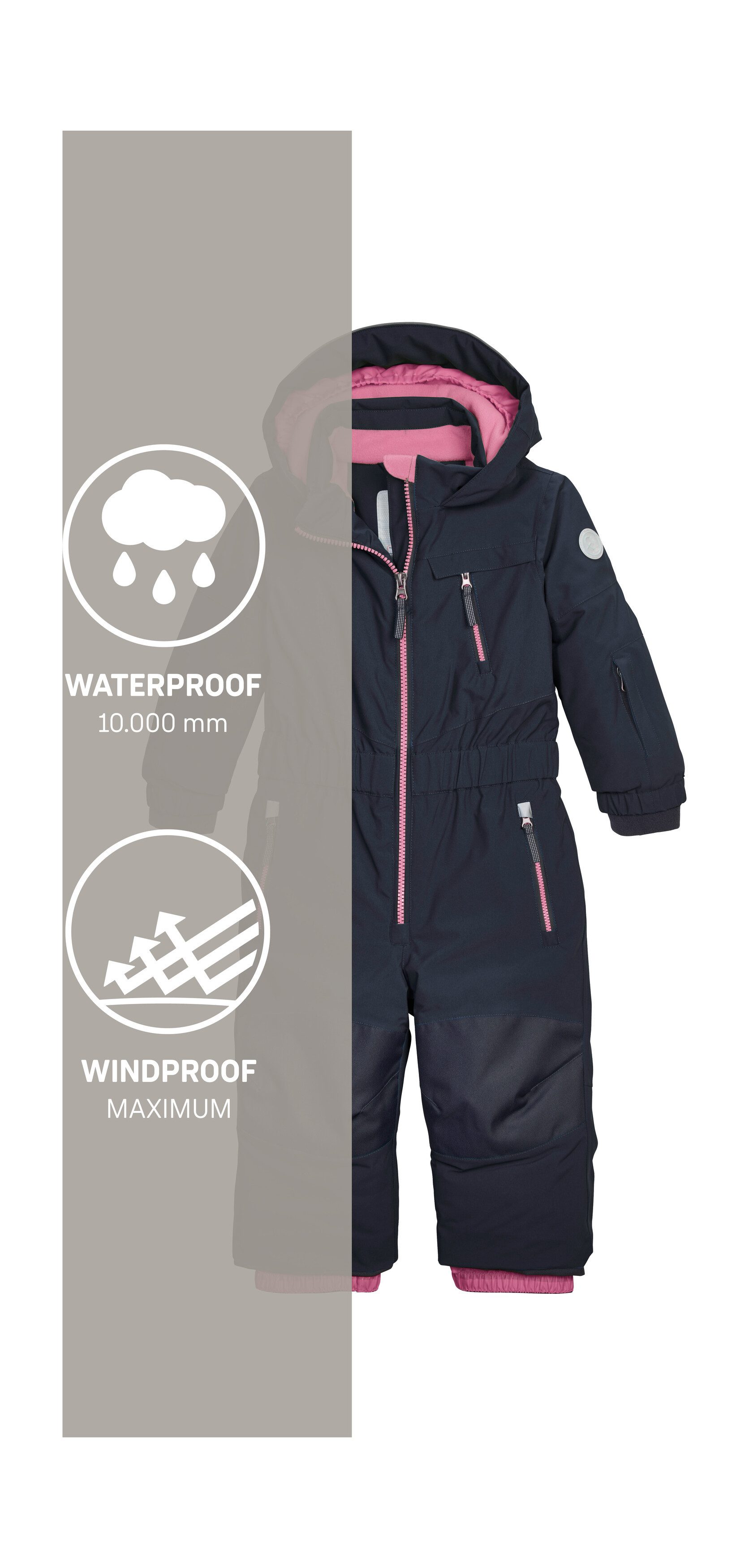 first instinct by killtec Jumpsuit FISW 46 MNS ONPC Wind- em waterdichte sneeuwoverall met verlengbare armen en benen
