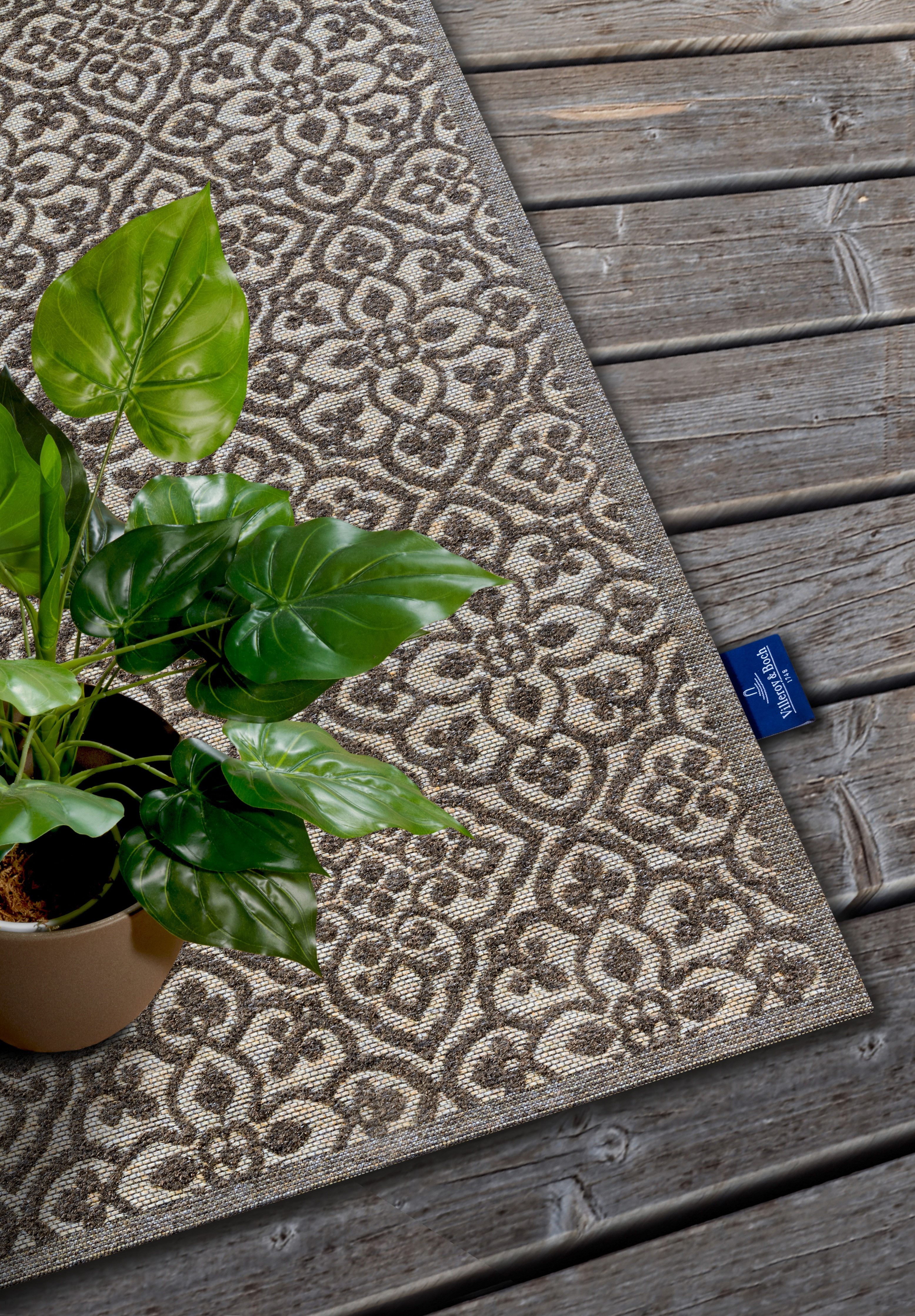 Villeroy & Boch Outdoorkleed Julie In-& Outdoor, Vlakweefsel, weerbestendig, Terras, Balkon, modern, Trend