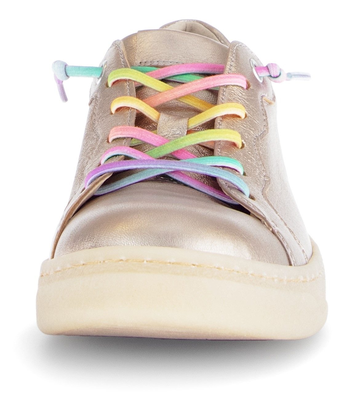 Gabor Slip-on sneakers , vrijetijdsschoen, halfschoen, slipper met gekleurde elastieken