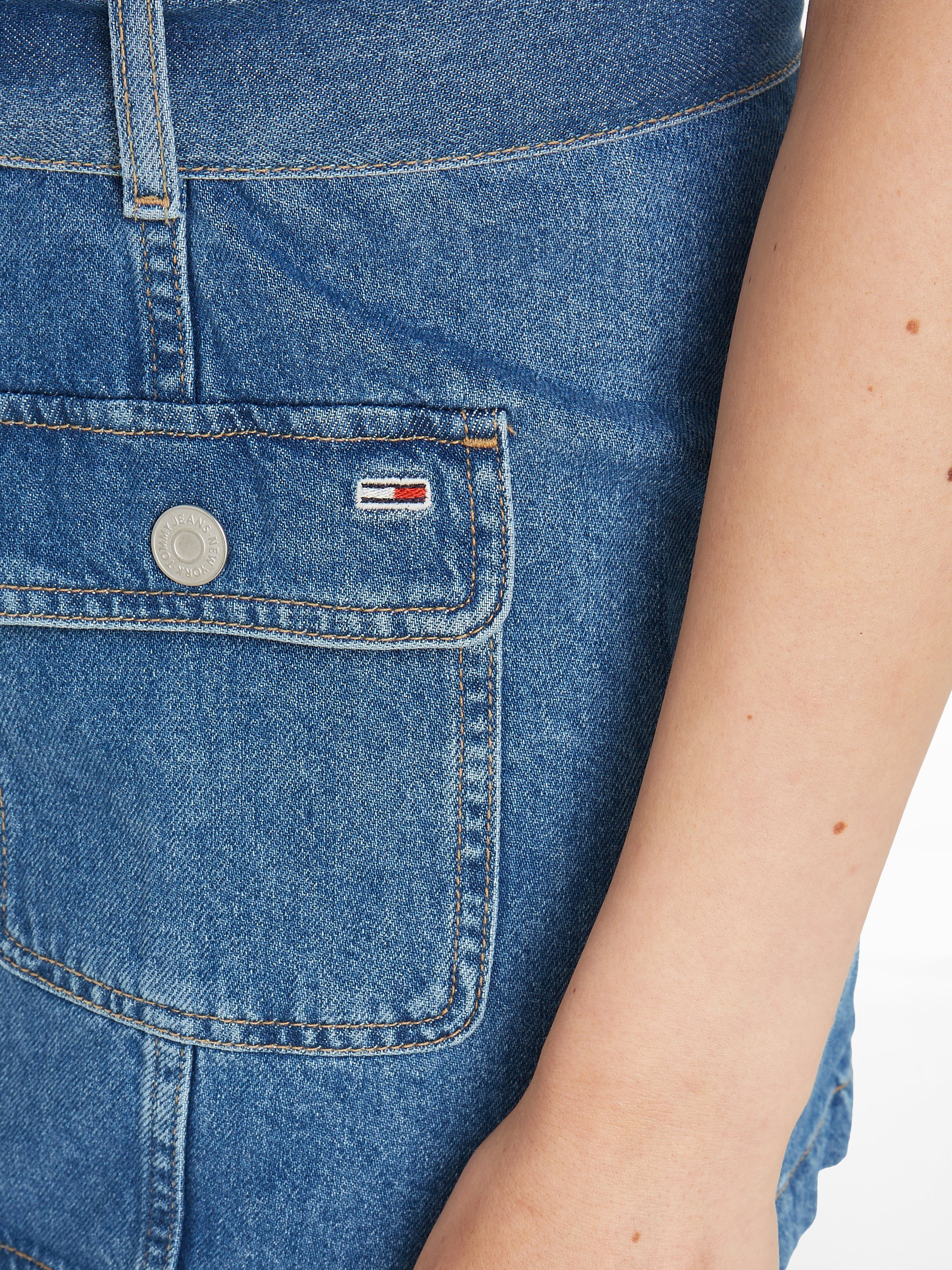 TOMMY Jeans rok BELTED ZIPPER SKIRT BH7036