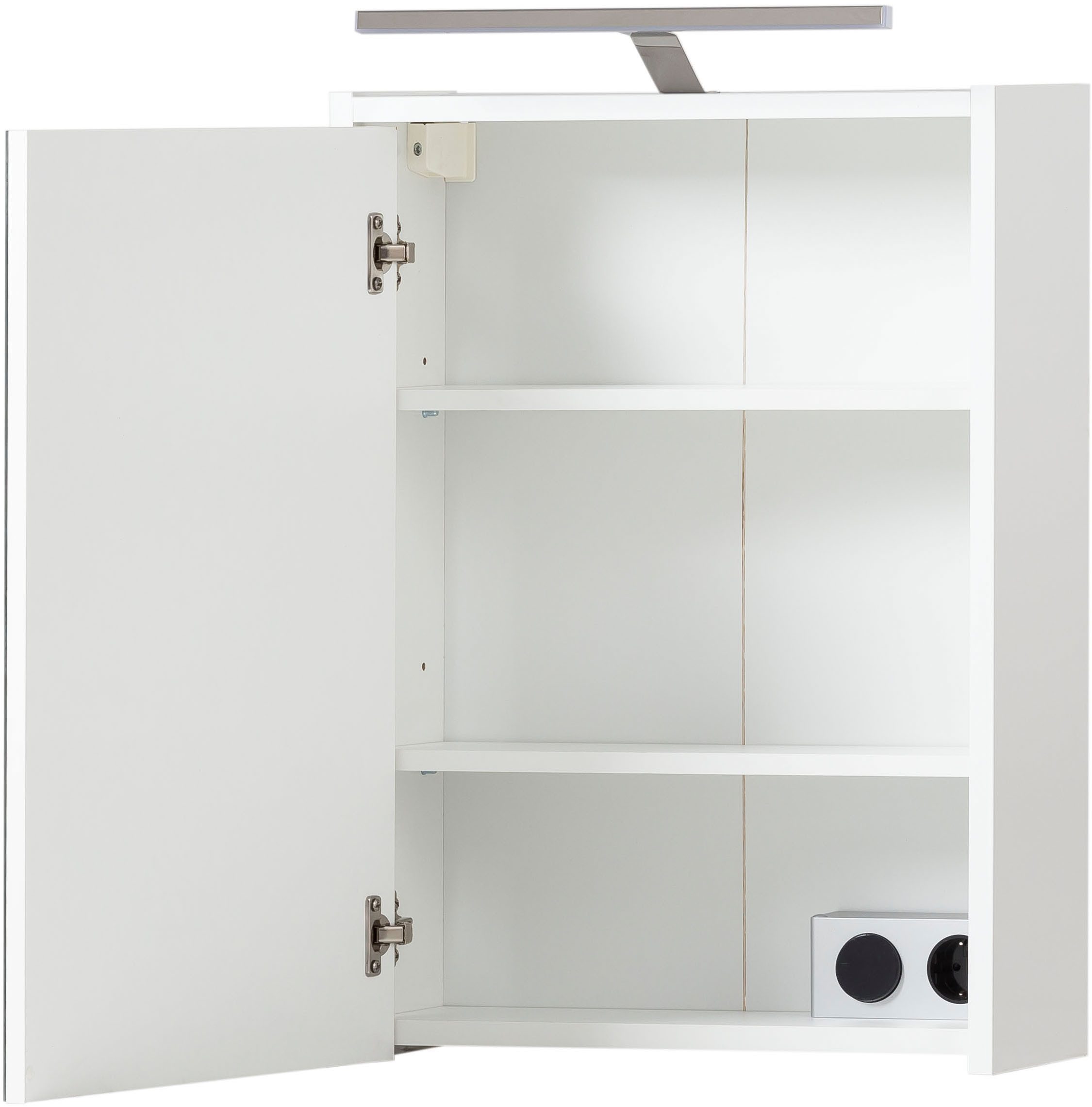 Schildmeyer Spiegelkast Katta, breedte 43 cm, 1-deurs Met LED-verlichting en stopcontactdoos