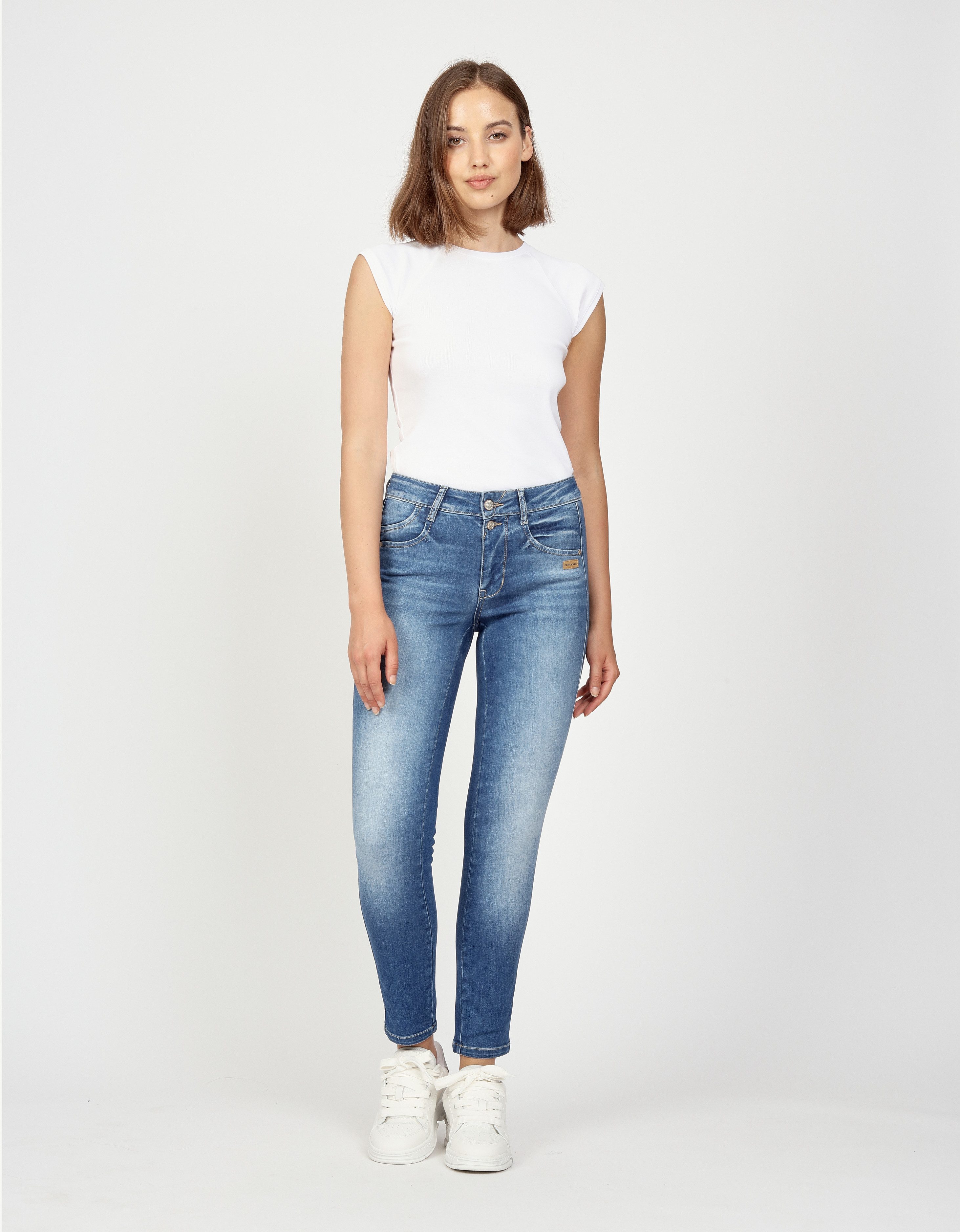 GANG Slim fit jeans 94SANA met galons