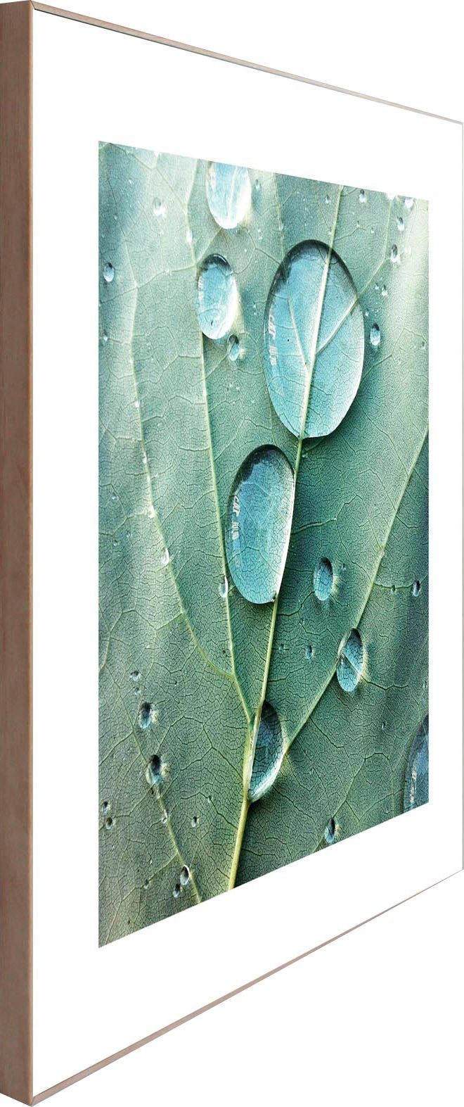 Reinders! Artprint Slim Frame Wood 50x50 Dew Drops