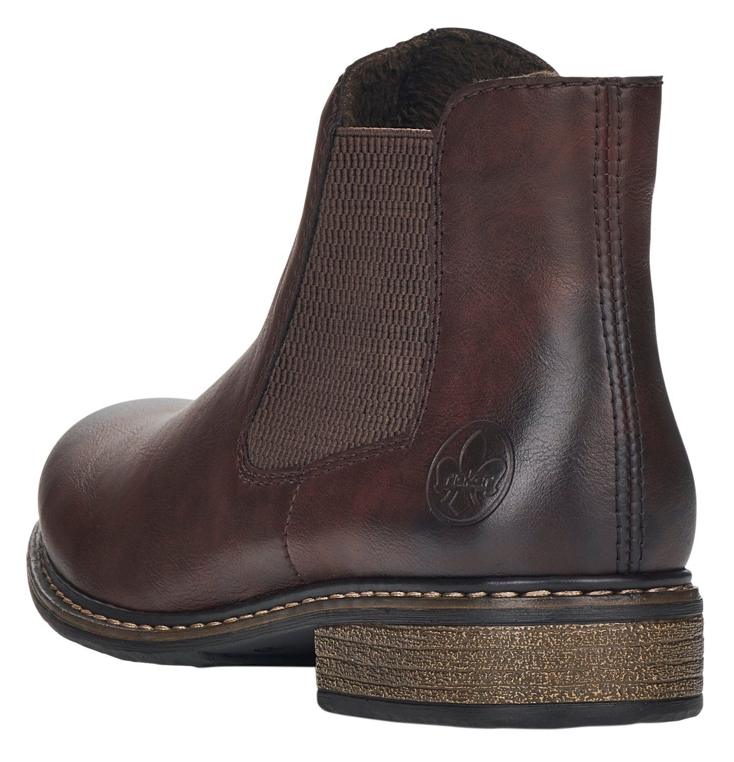 Rieker Chelsea-boots , enkellaarsjes, boots, blokhak, in klassieke uitstraling