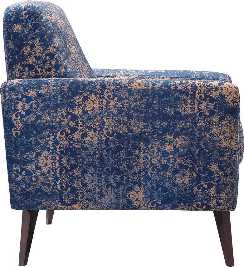 exxpo - sofa fashion Fauteuil Side, comfortabele loungestoel met extravagante bekleding