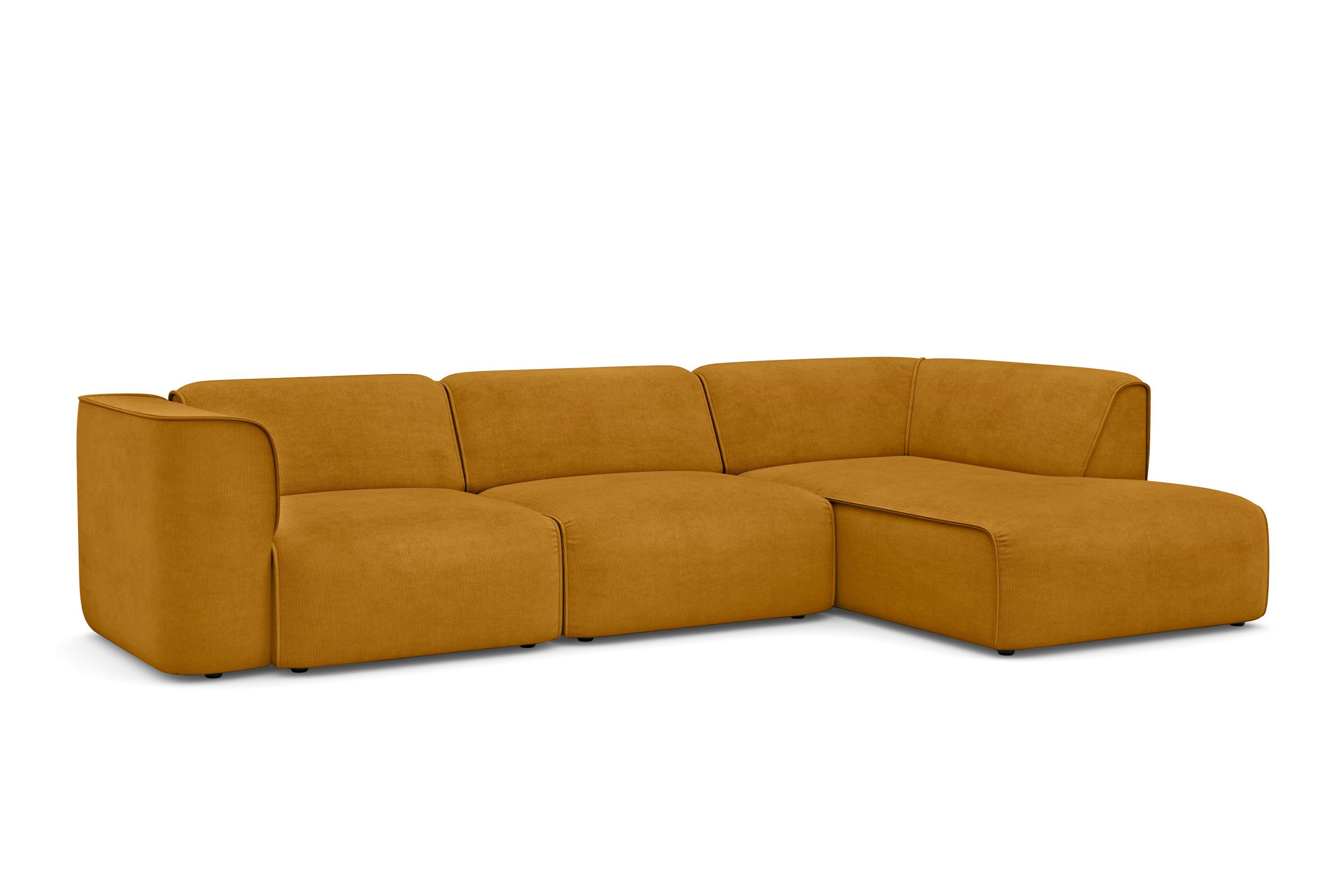 RAUM.ID Hoekbank Merid L-vorm, altijd uitbreidbaar met modules, B/D/H: 295/162/70 cm