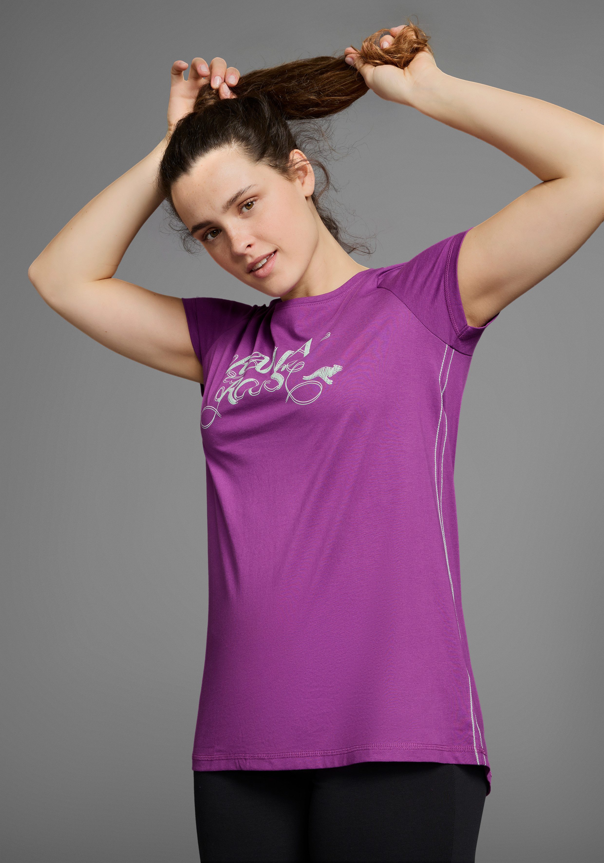 KangaROOS Lang shirt Korte mouw, figuuraccentuerende pasvorm (2-delig, Set van 2)