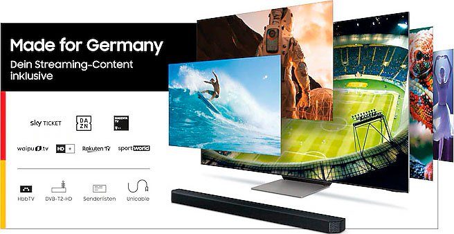 Samsung Led-TV GU65AU7199UXZG, 163 cm / 65", 4K Ultra HD, Smart TV, HDR,Crystal Processor 4K,Q-Symphony,Contrast Enhancer